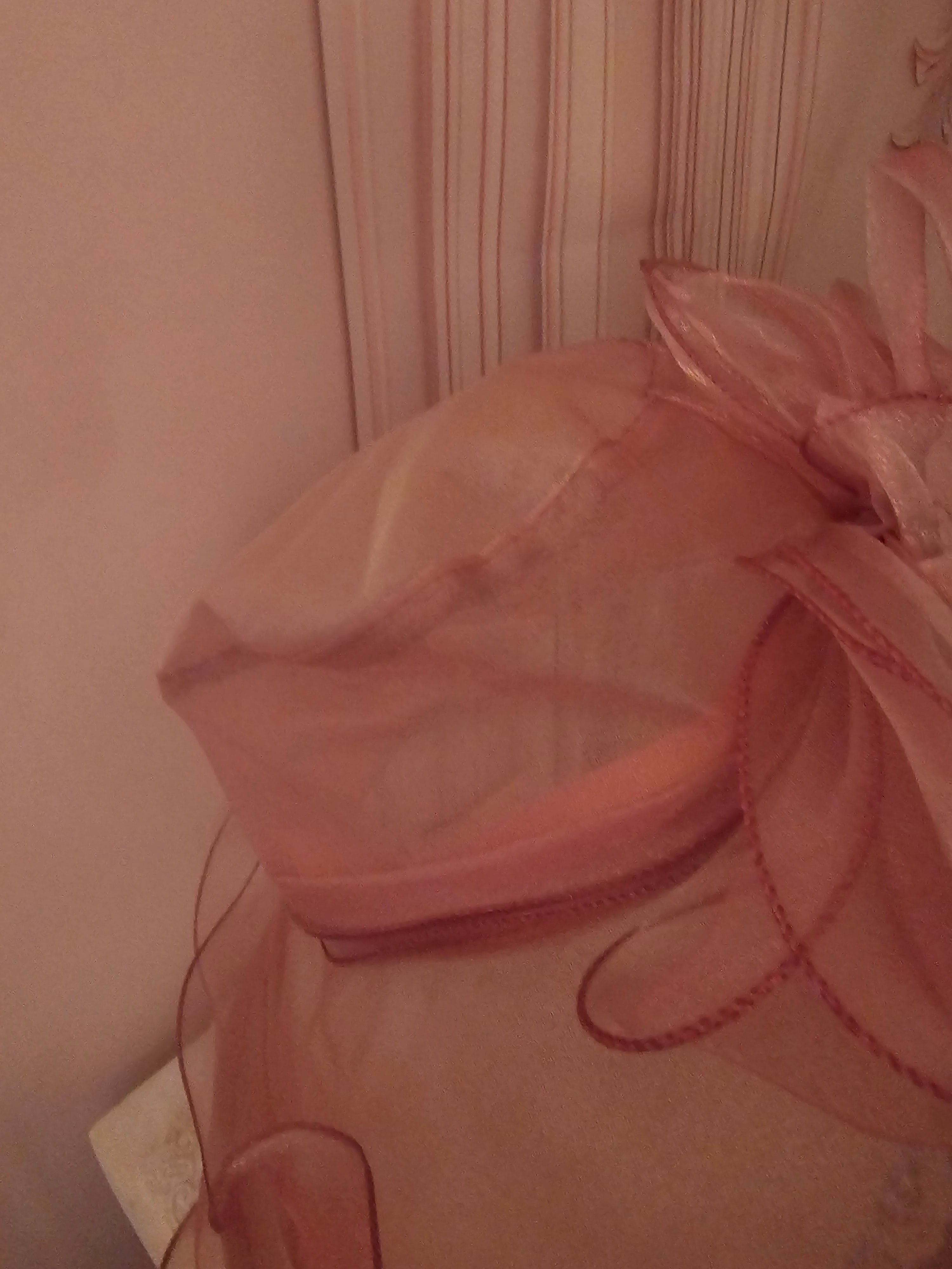 Ladies Baby Pink Stunning Wedding Hat