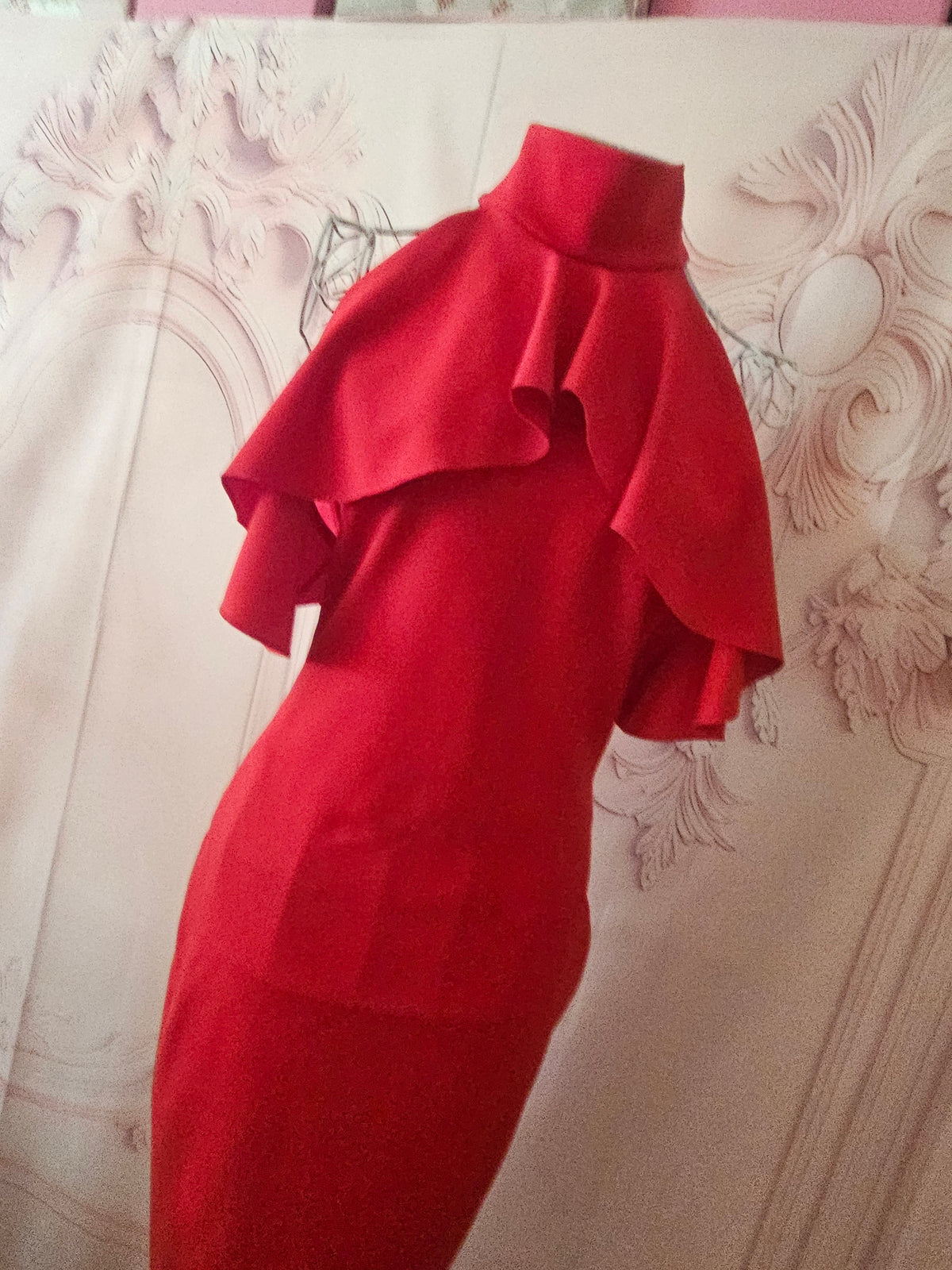 Ladies High Neck Evening Gown
