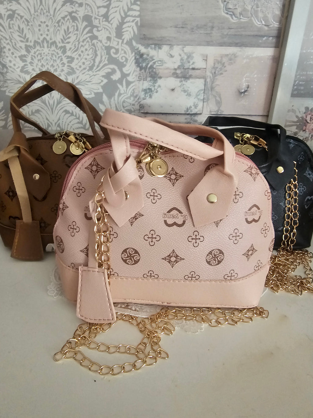 Ladies Small Louis Vuitton design Handbags x3