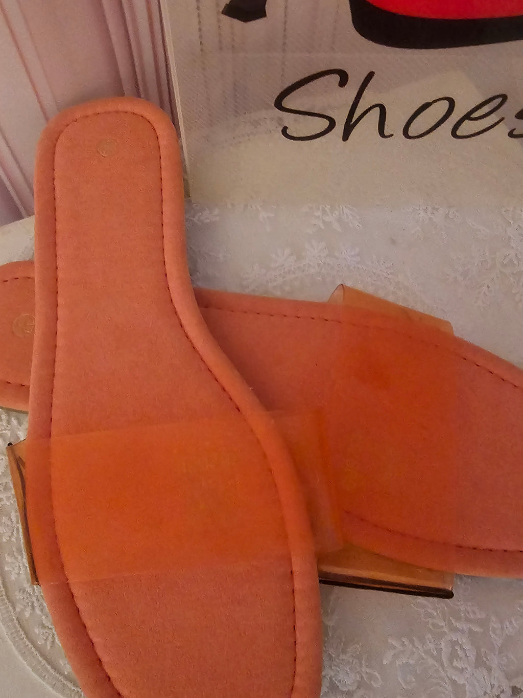 Ladies Coral Sliders with front flip flops design