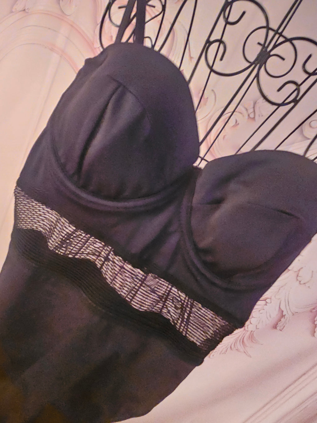 Ladies black Asos satin all in one