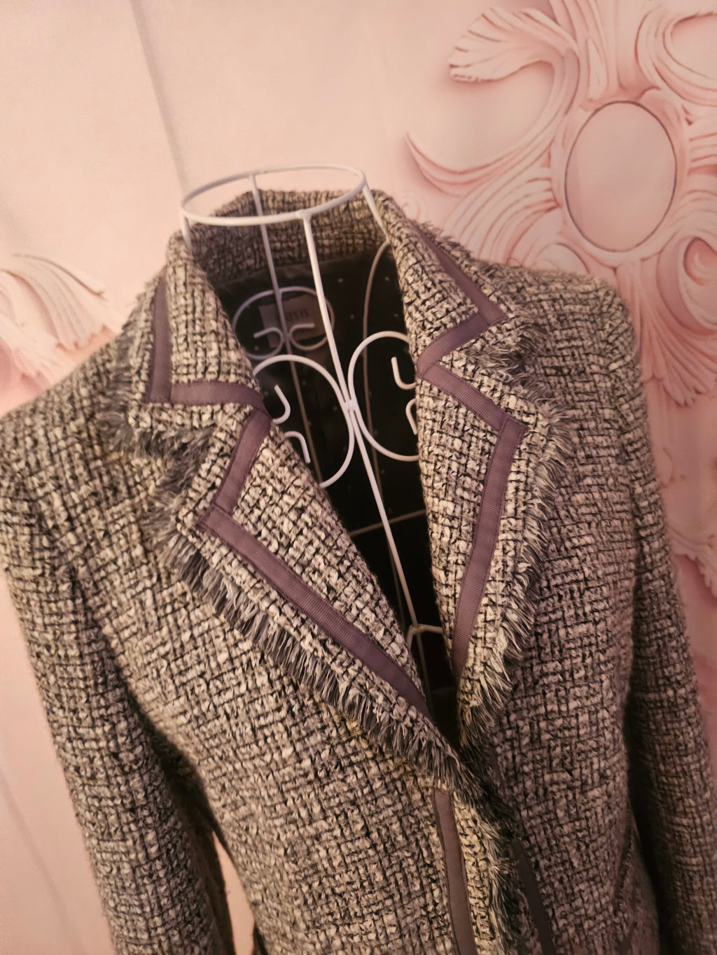 Ladies Grey Oasis Classy Wool Blazer