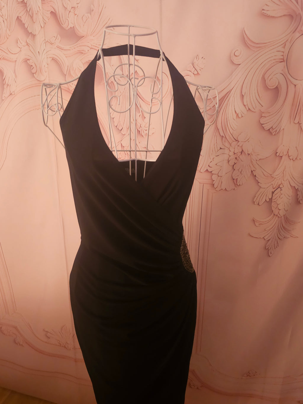Ladies Black Star by Julien Macdonald halterneck evening dress