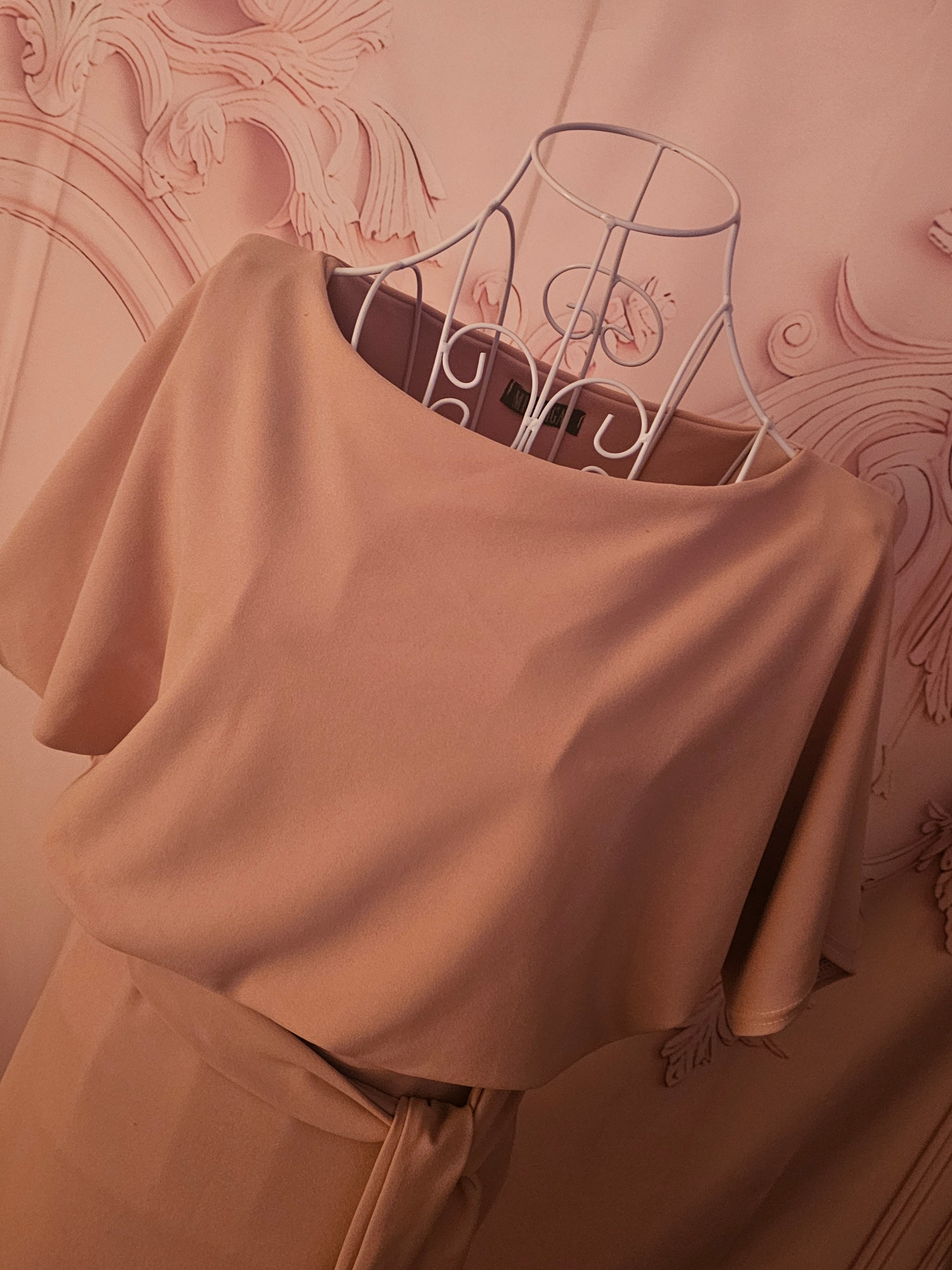 Ladies Beige Missfiga Evening Dress