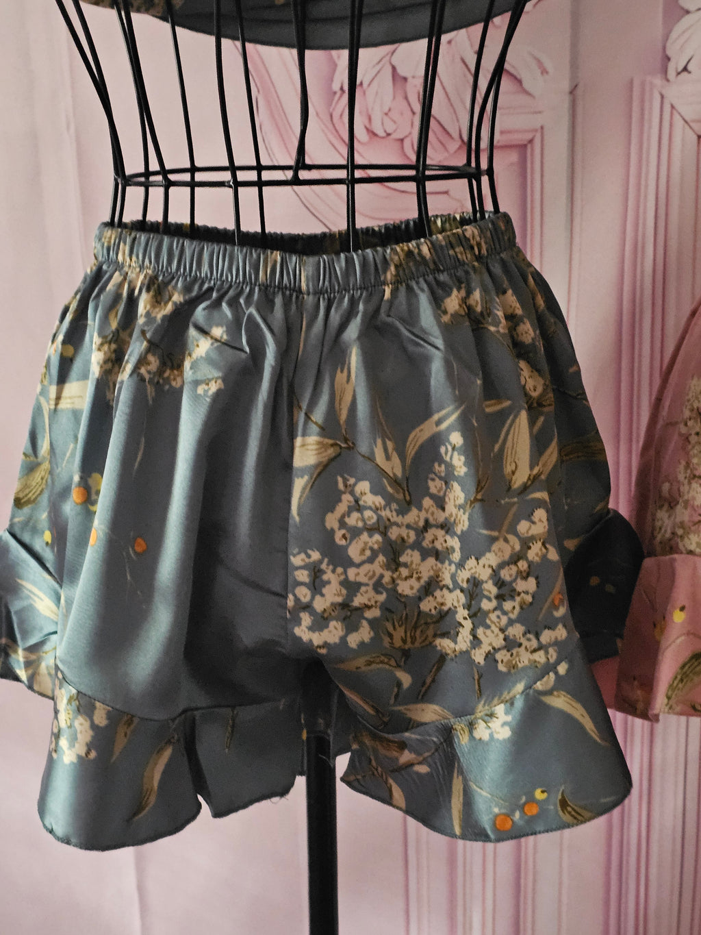 Ladies Satin Cami Sets 1 x Teal 1 x Pink