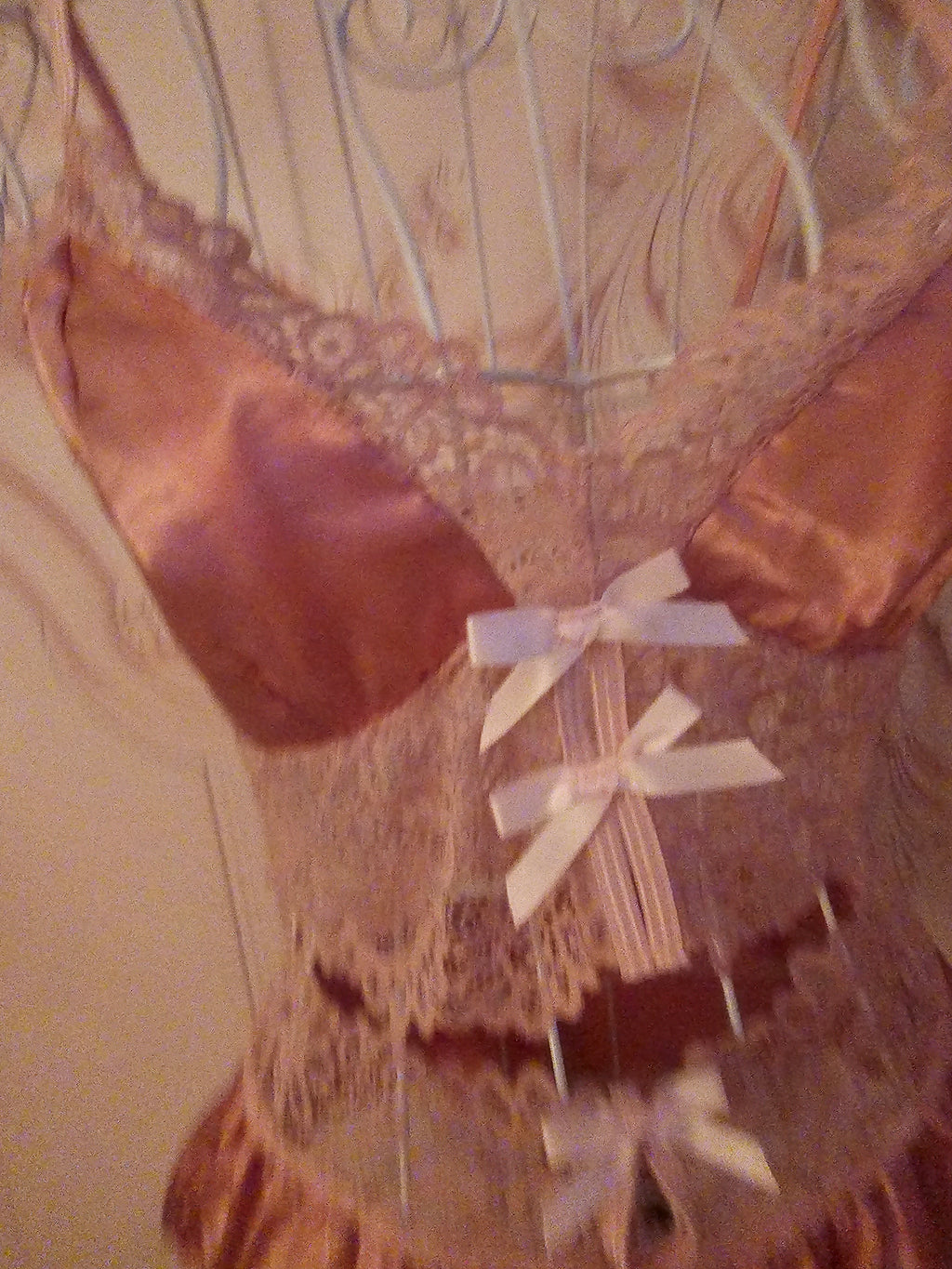 Ladies Satin Dusky Pink Baby Doll Crop Top & French Satin Knickers Underwear Set