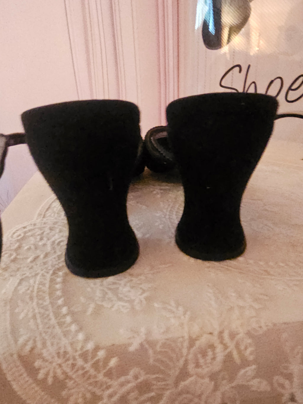 Ladies black Suede Charles David dedigned by Natalie M Heels