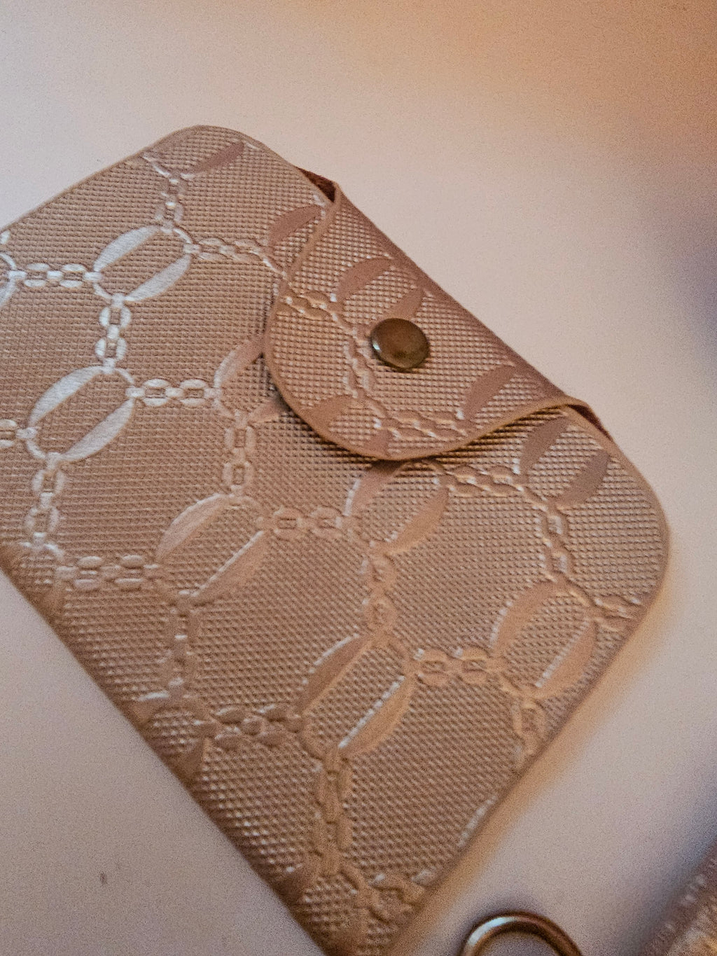 Ladies Gold Purse & Matching Credit Card Holder