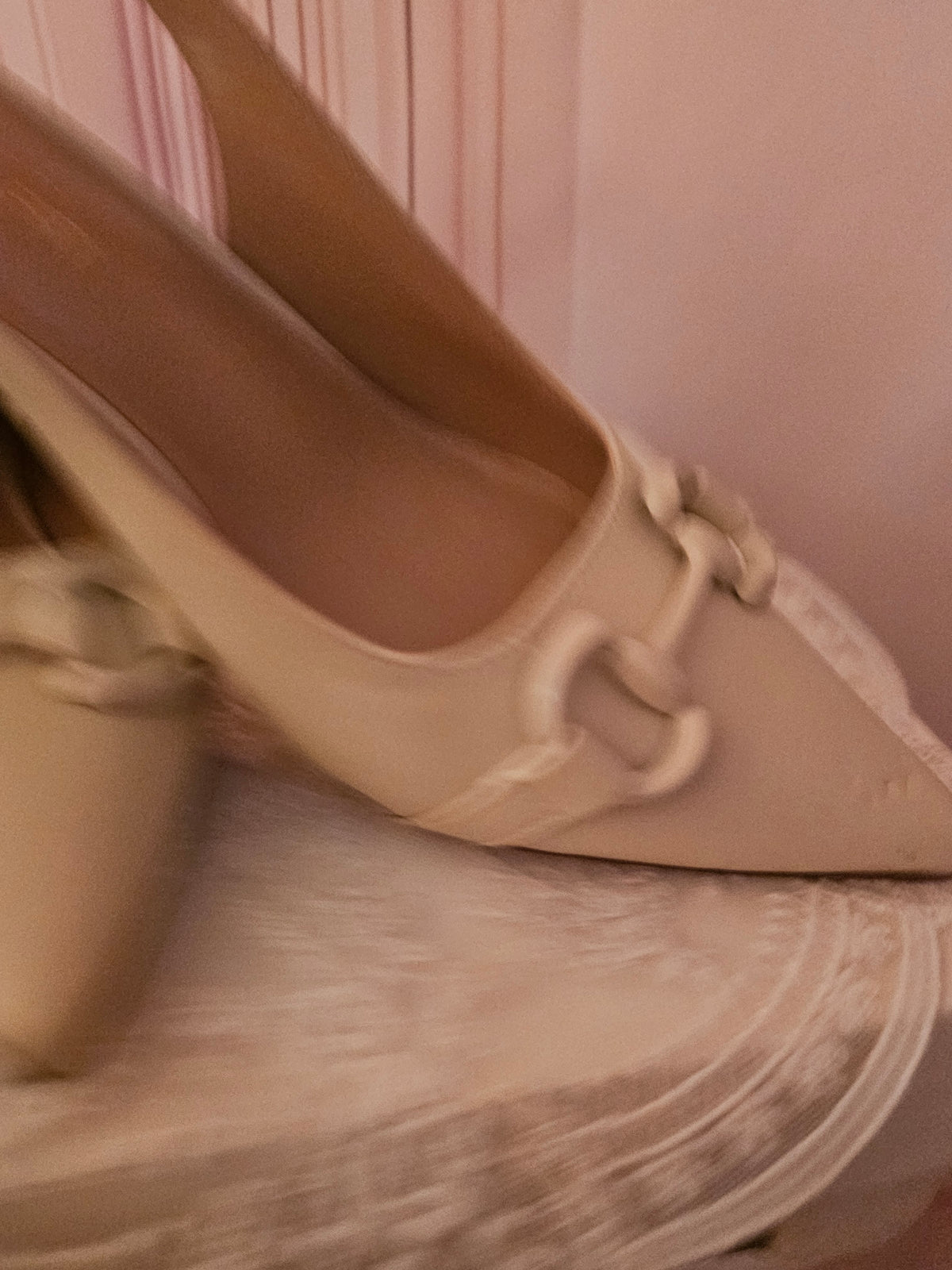 Ladies Cream Wide fit Sling backs Block Heels
