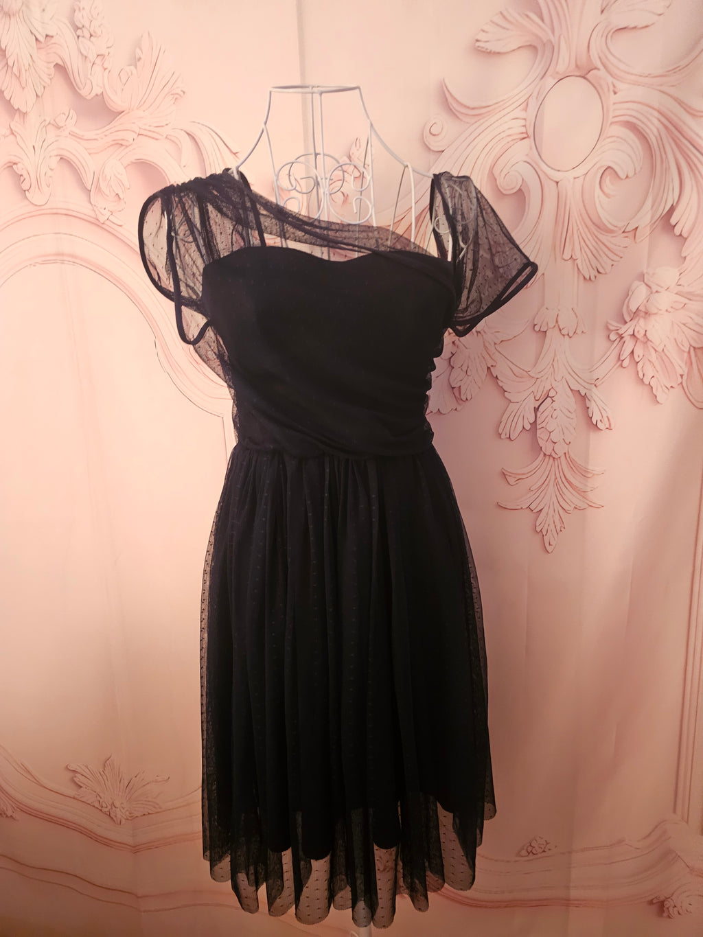 Ladies Asos Navy Blue Lined Dress