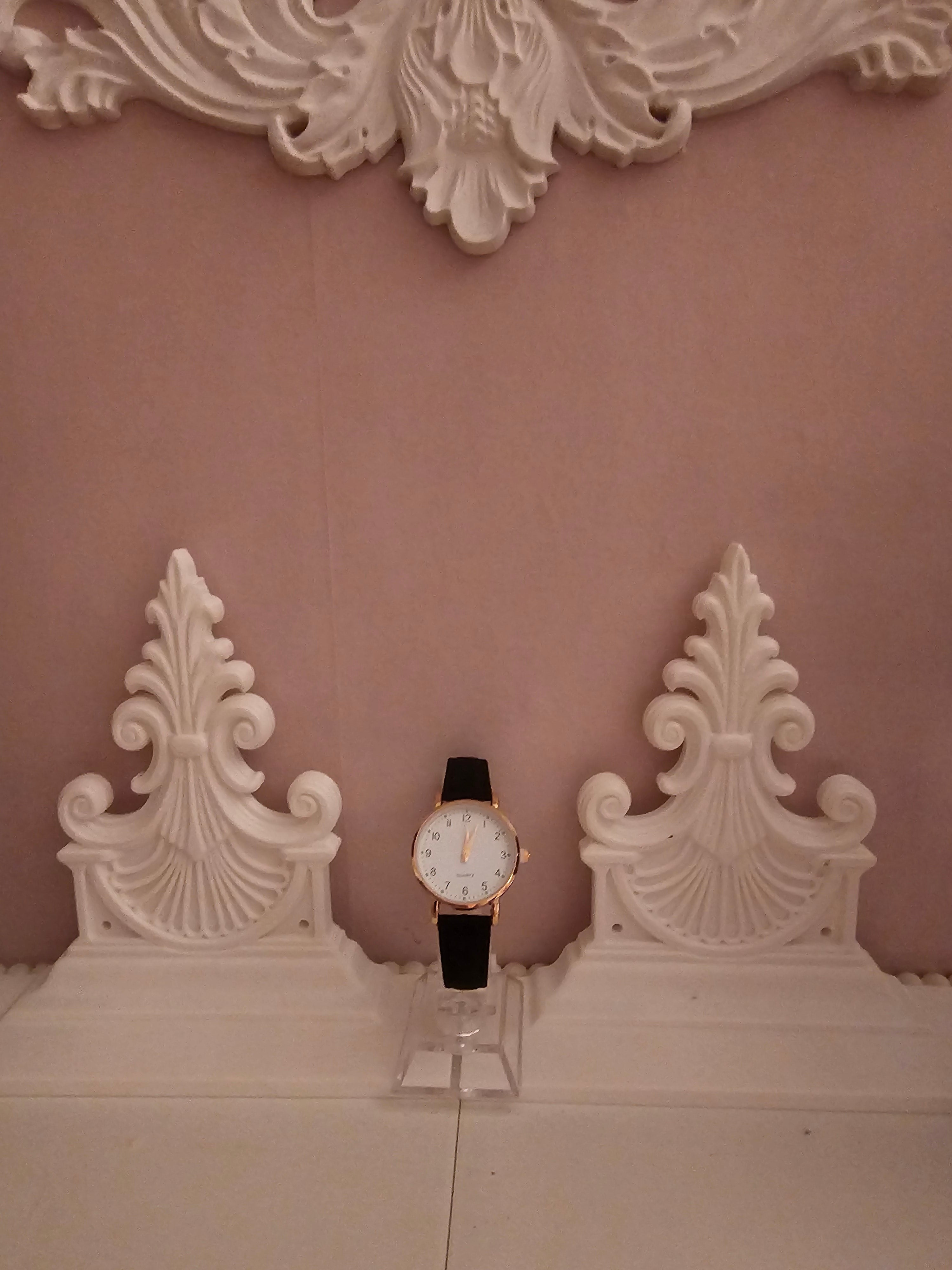 Ladies Black Large Faced Watch