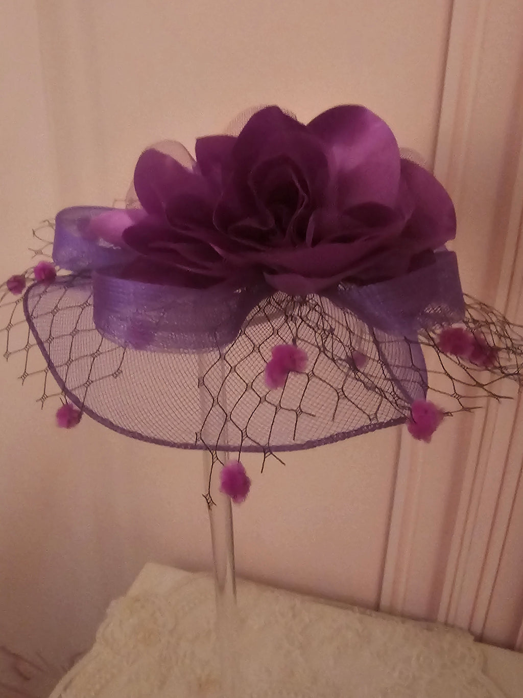 Ladies Mauve Classy Fascinator