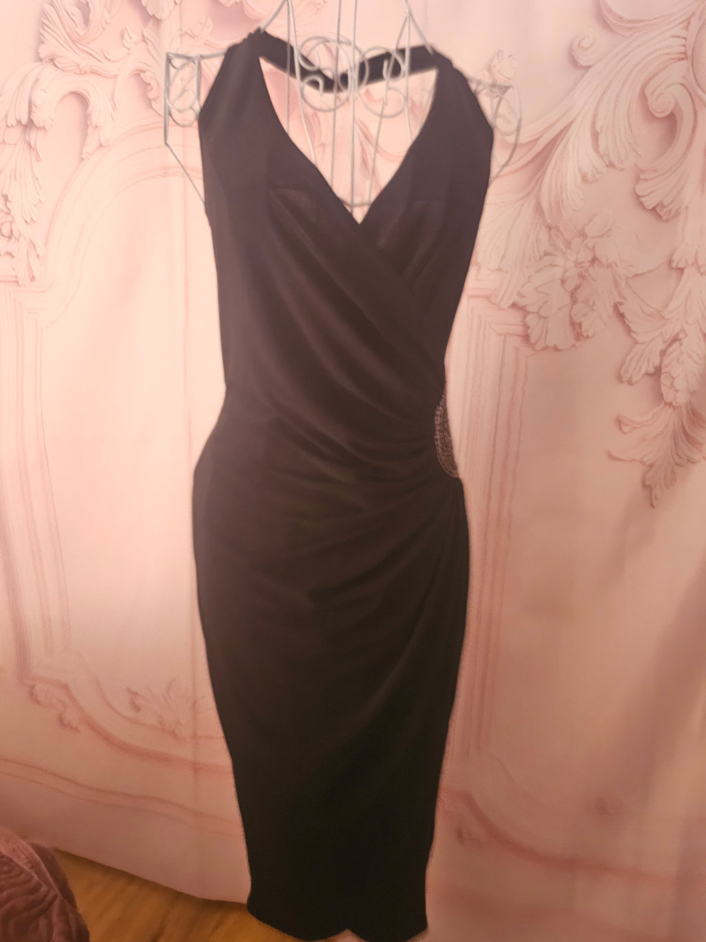 Ladies Black Star by Julien Macdonald halterneck evening dress