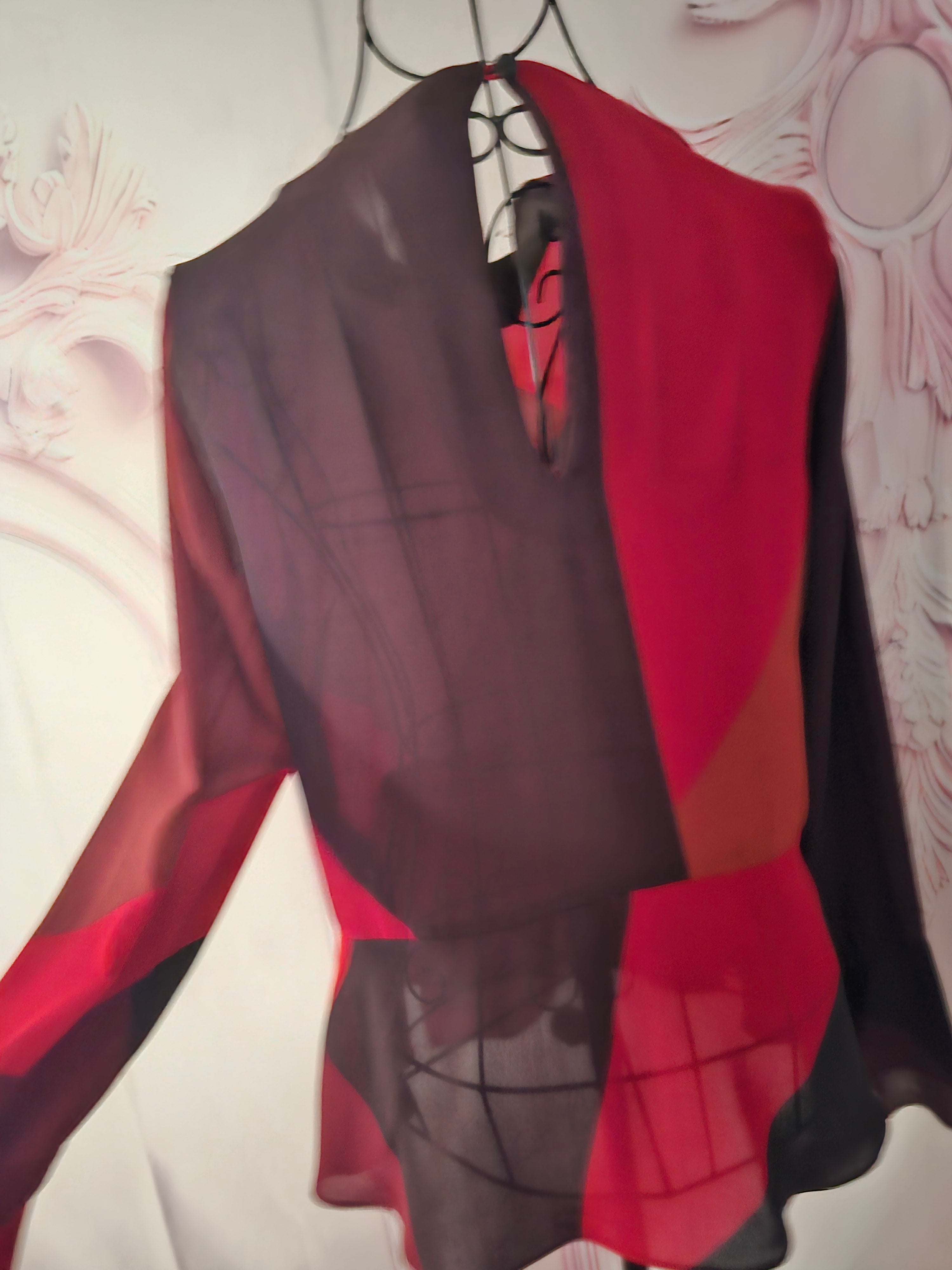 Ladies Red Warehouse Chiffon Top
