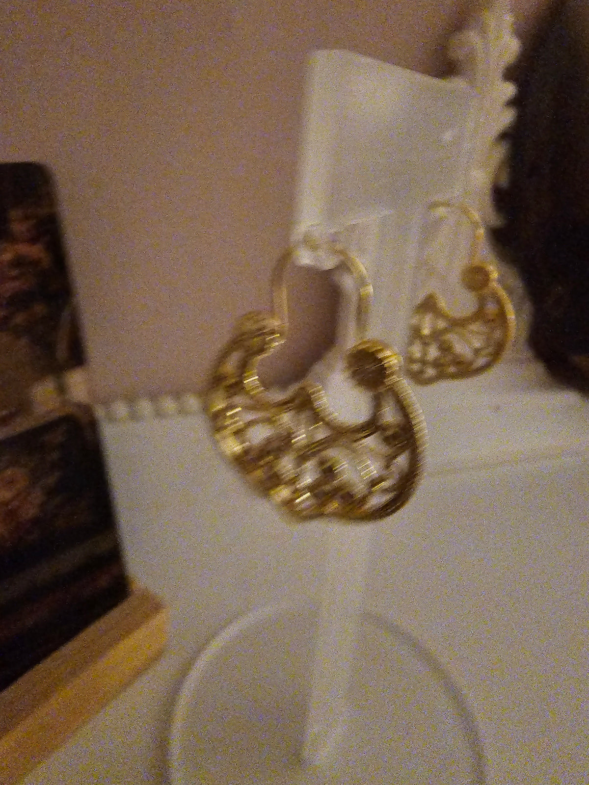 Ladies gold dressy gypsy hoops