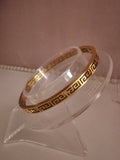 Ladies Greek Key style Gold Design Bangle