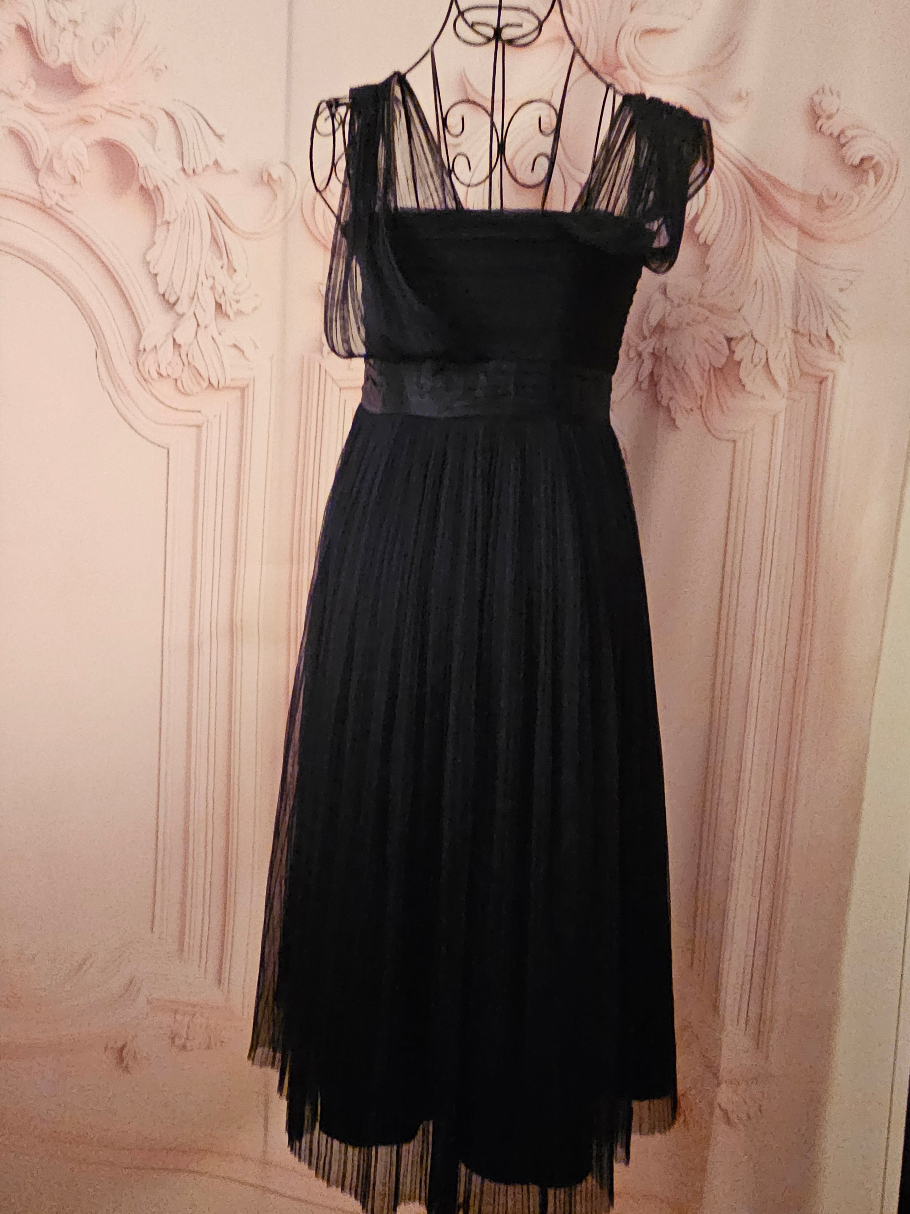 Ladies Monsoon Navy Blue Evening Gown