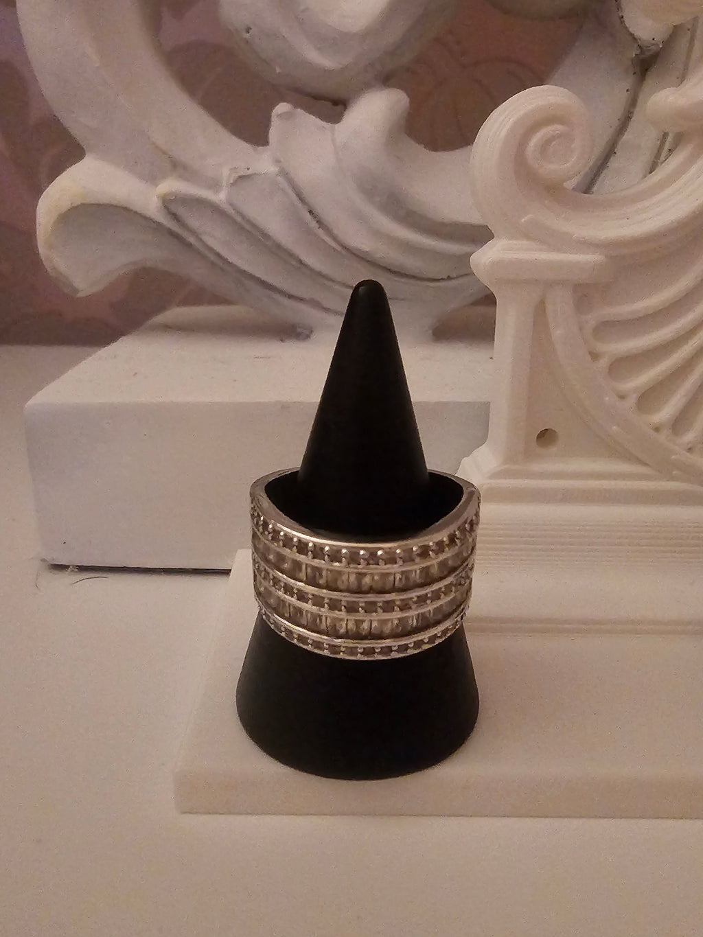 Ladies Silver dress rings x3 £10 each