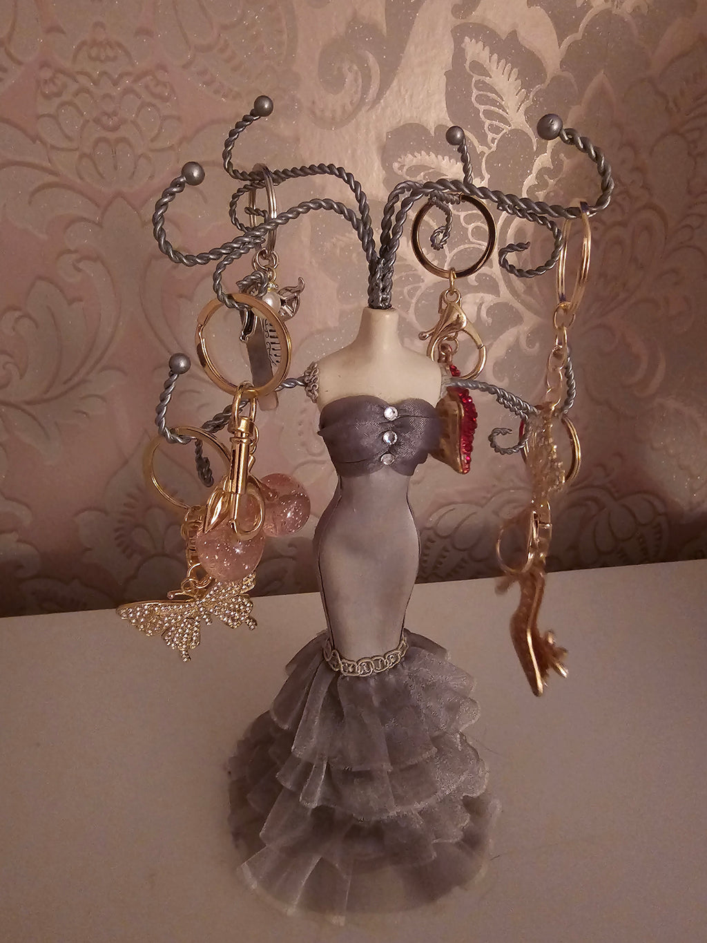 Ladies 6 Classy Dressy Keyrings