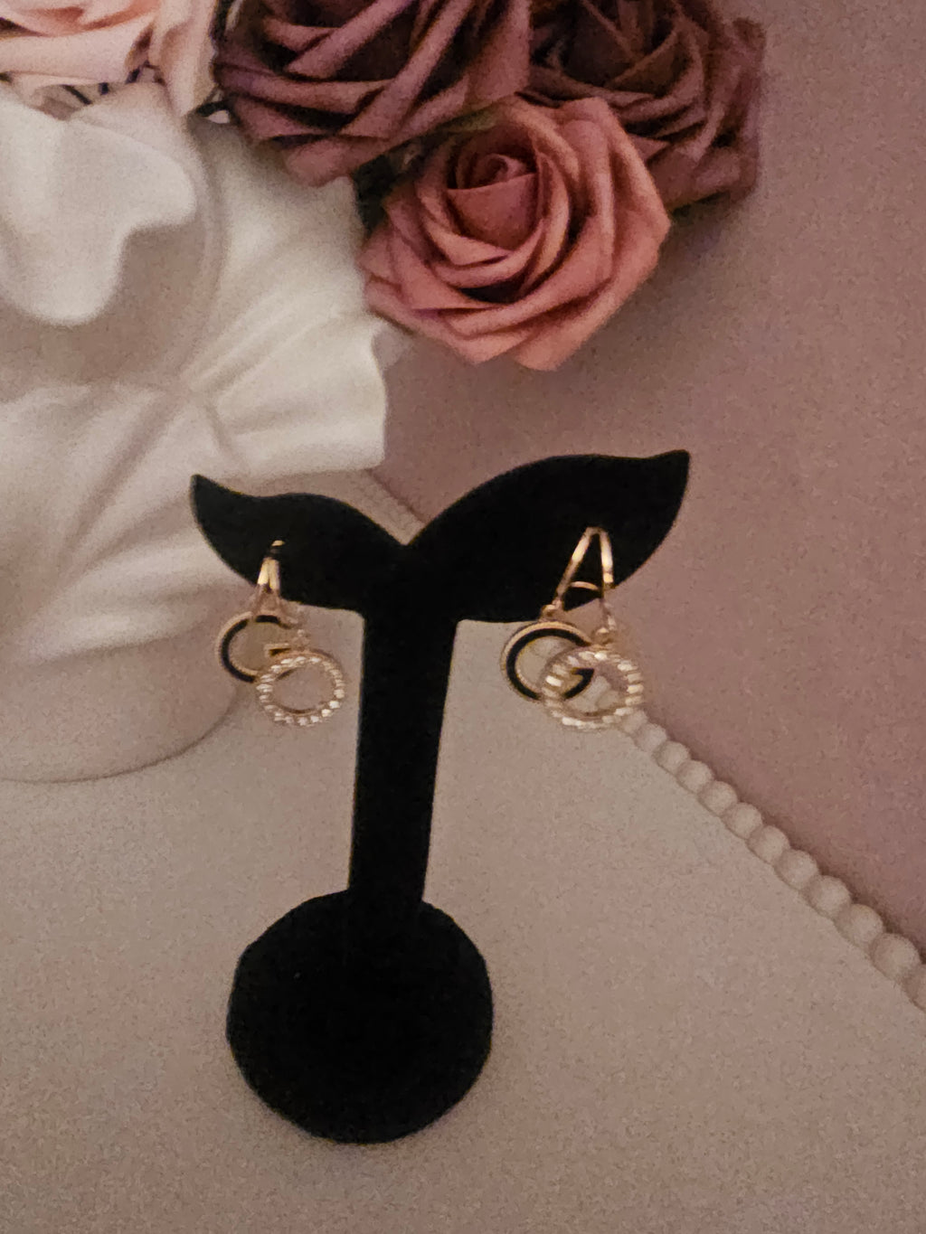 Ladies Gold Gucci Design Earrings