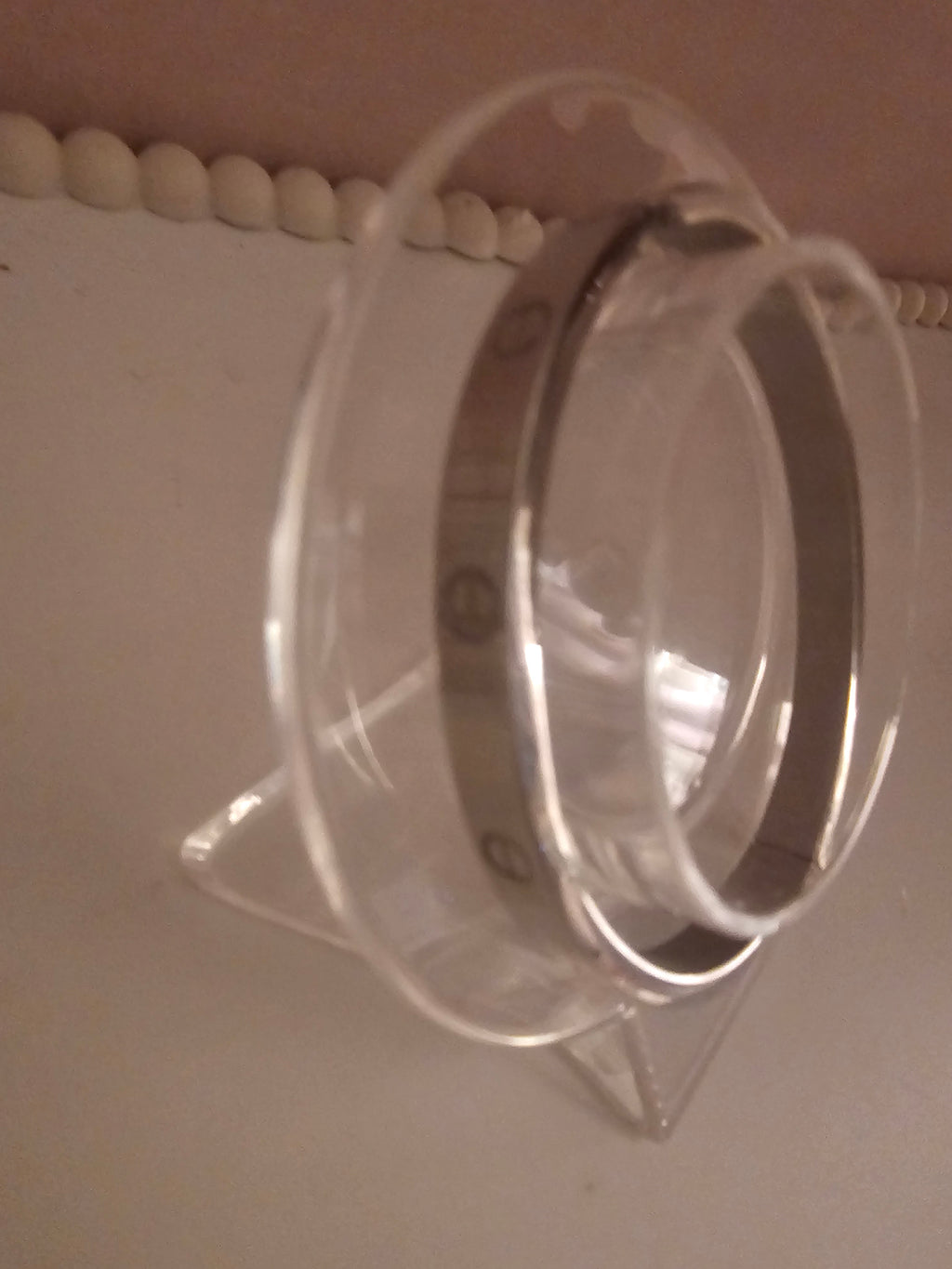 Ladies Silver Solid Plated bangles x2 £ 15 each
