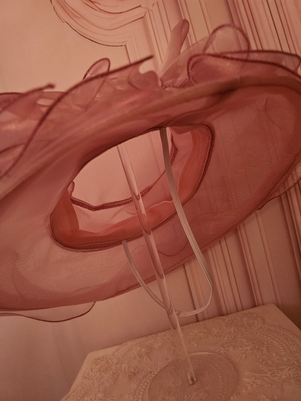 Ladies Baby Pink Stunning Wedding Hat