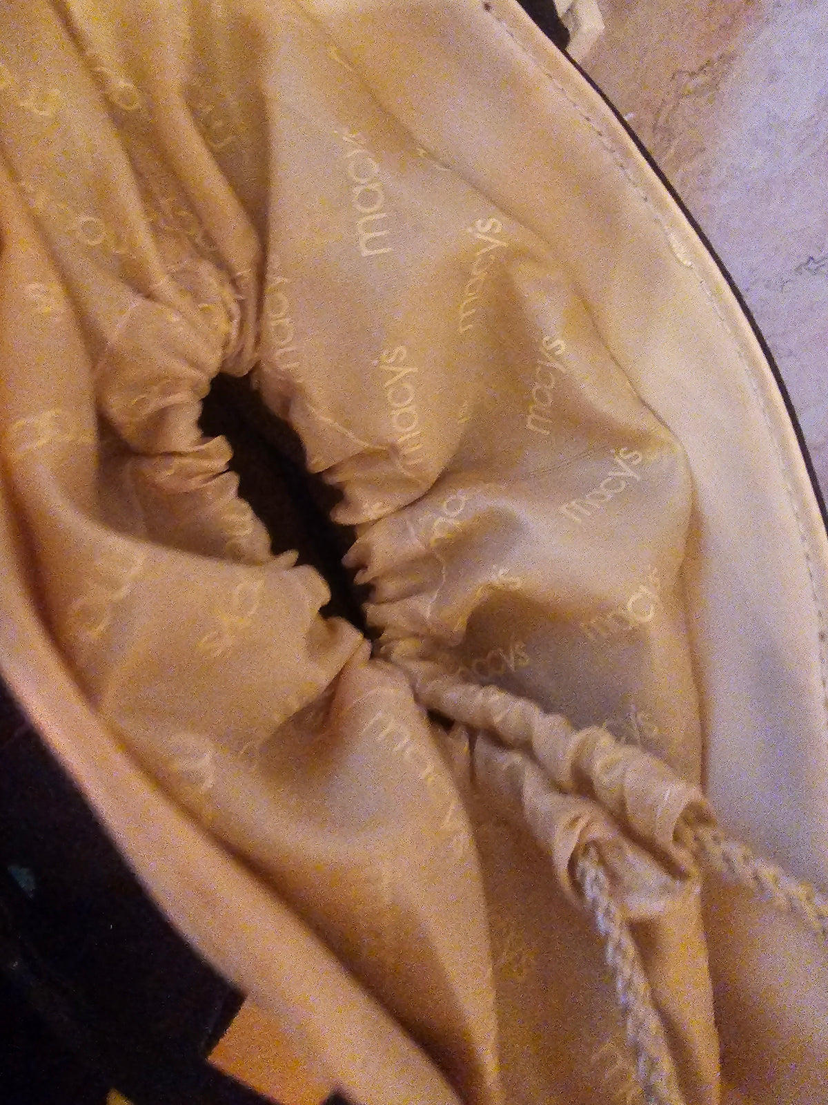Ladies Macys from New York Black & Cream small handbag