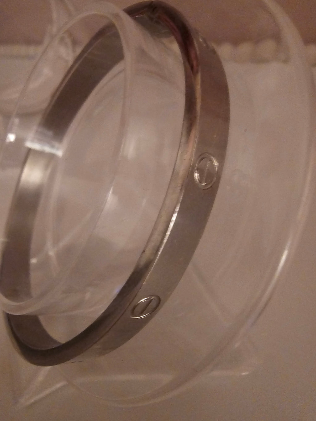 Ladies Silver Solid Plated bangles x2 £ 15 each