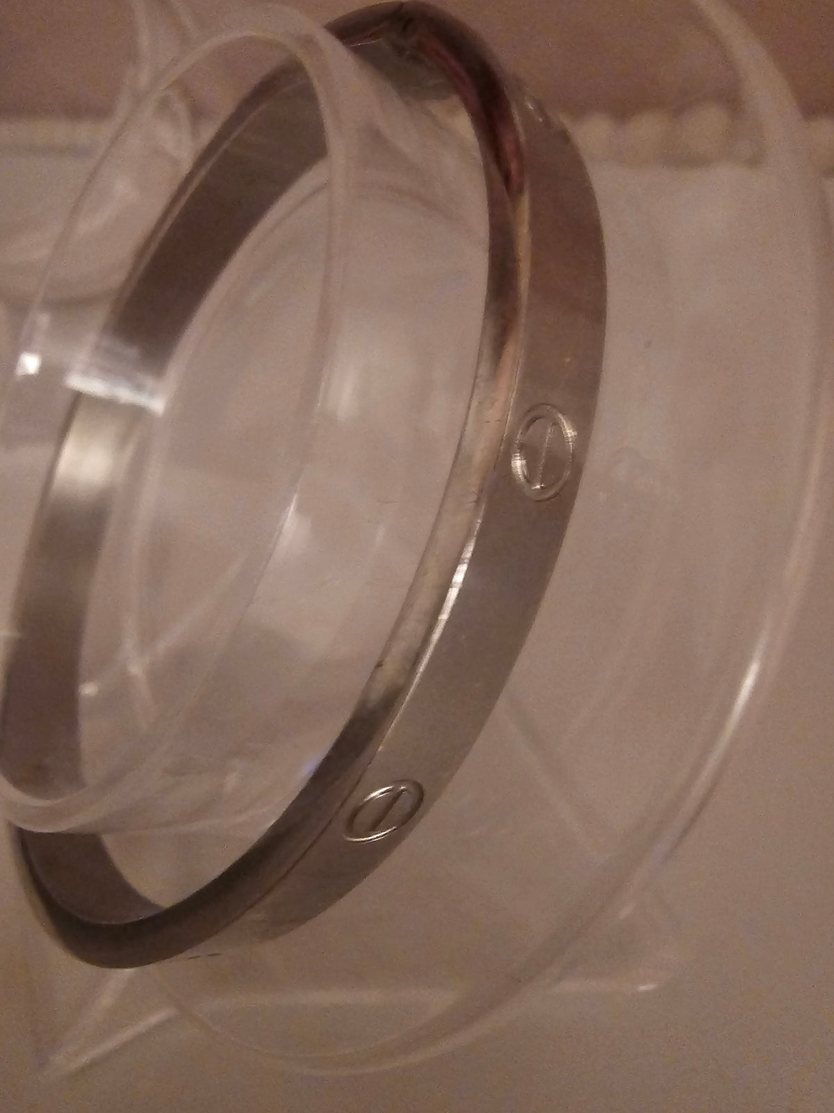 Ladies Silver Solid Plated bangles x2 £ 15 each