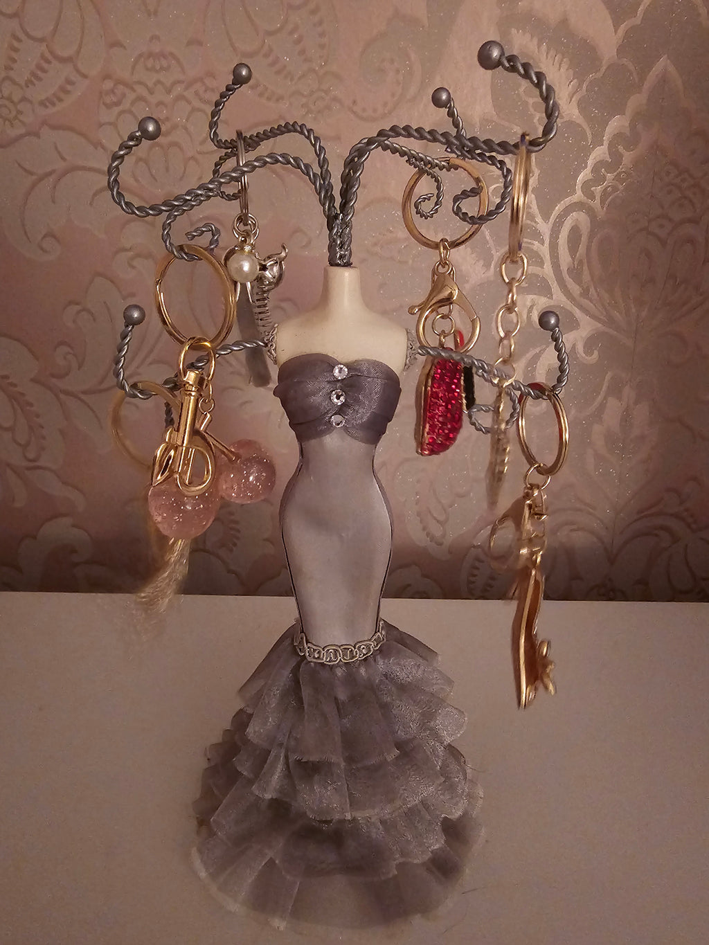 Ladies 6 Classy Dressy Keyrings