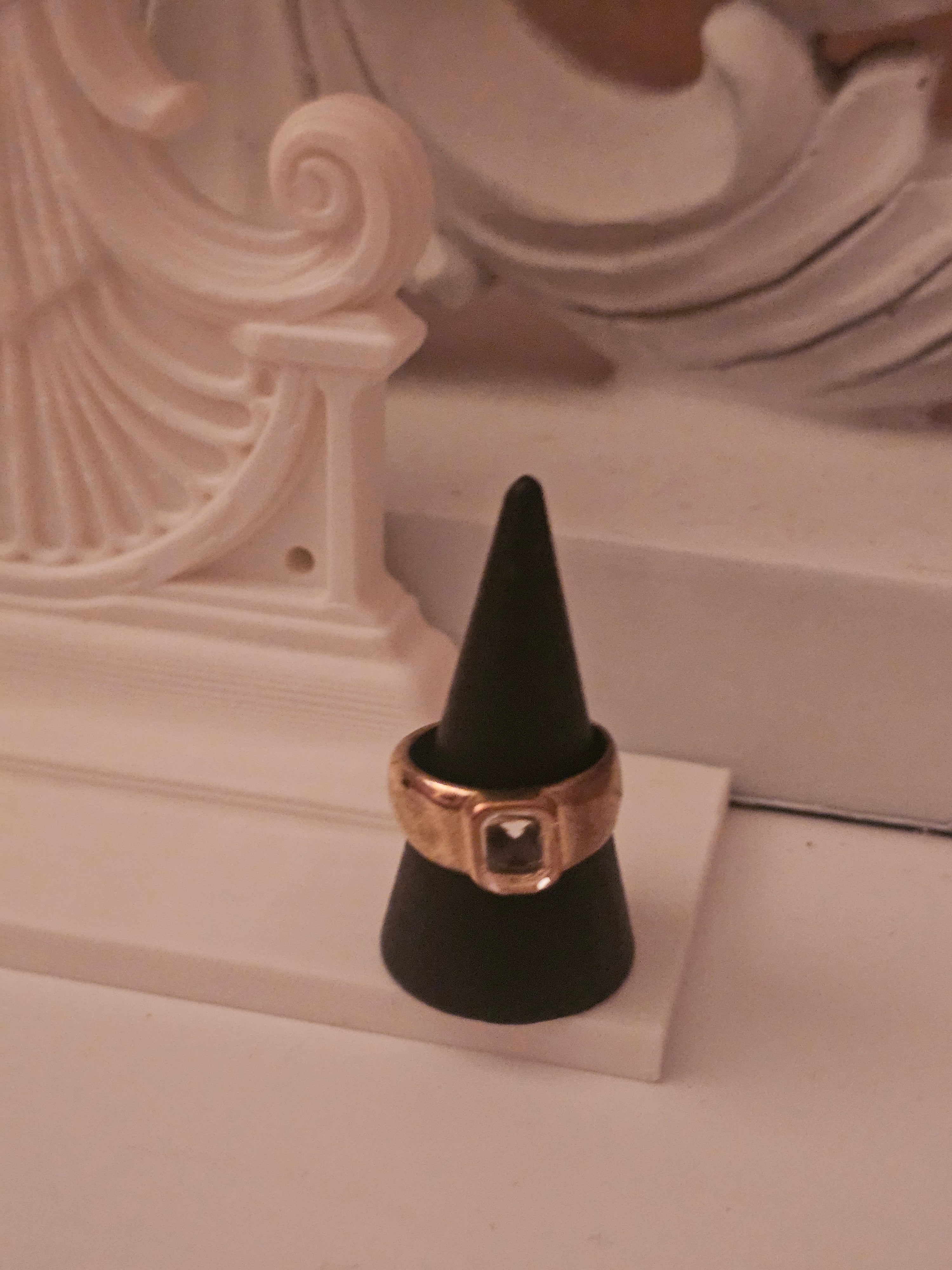 Ladies gold plated with diamond design x2 rings £10 each