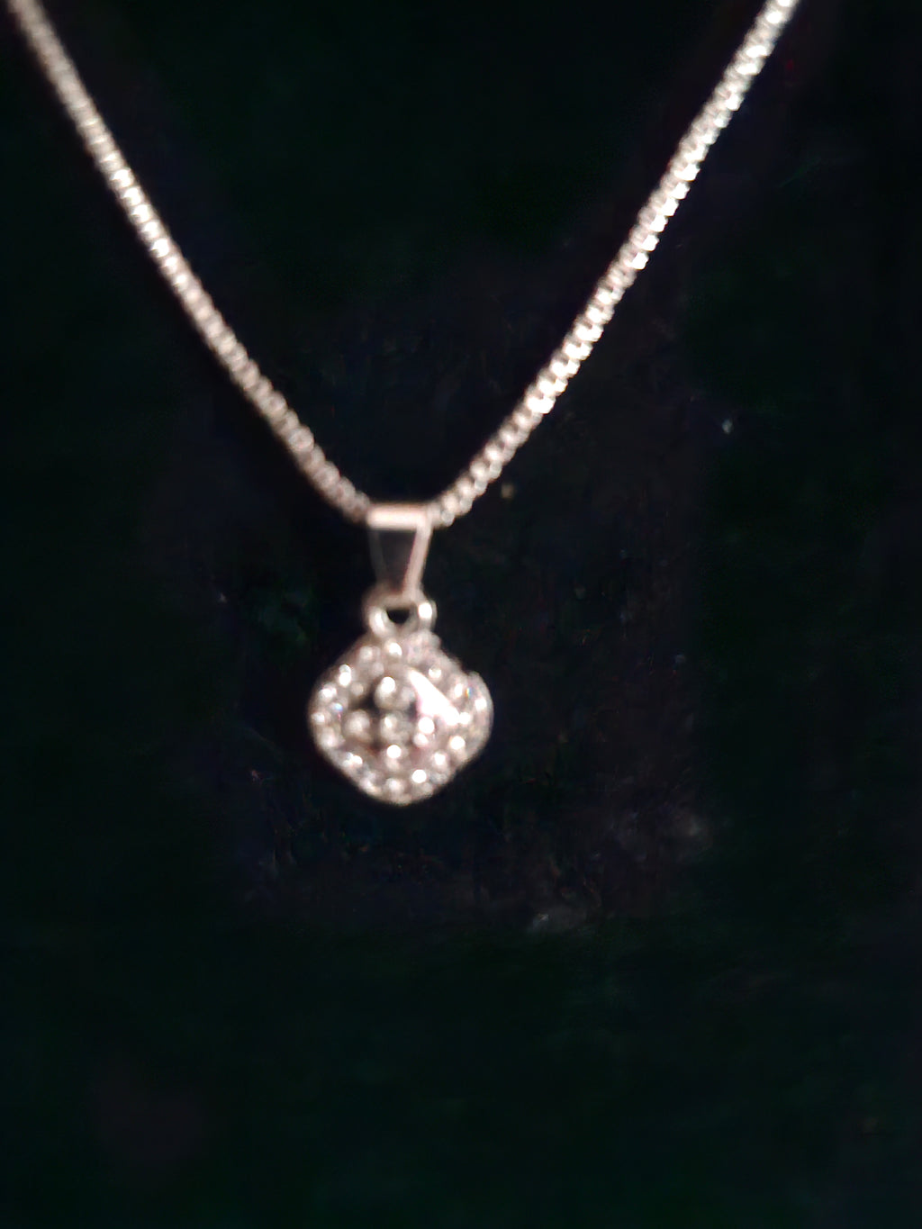 Ladies Silver Jewellery Set with Necklace and Matching Earrings