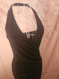 Ladies Black Star by Julien Macdonald halterneck evening dress
