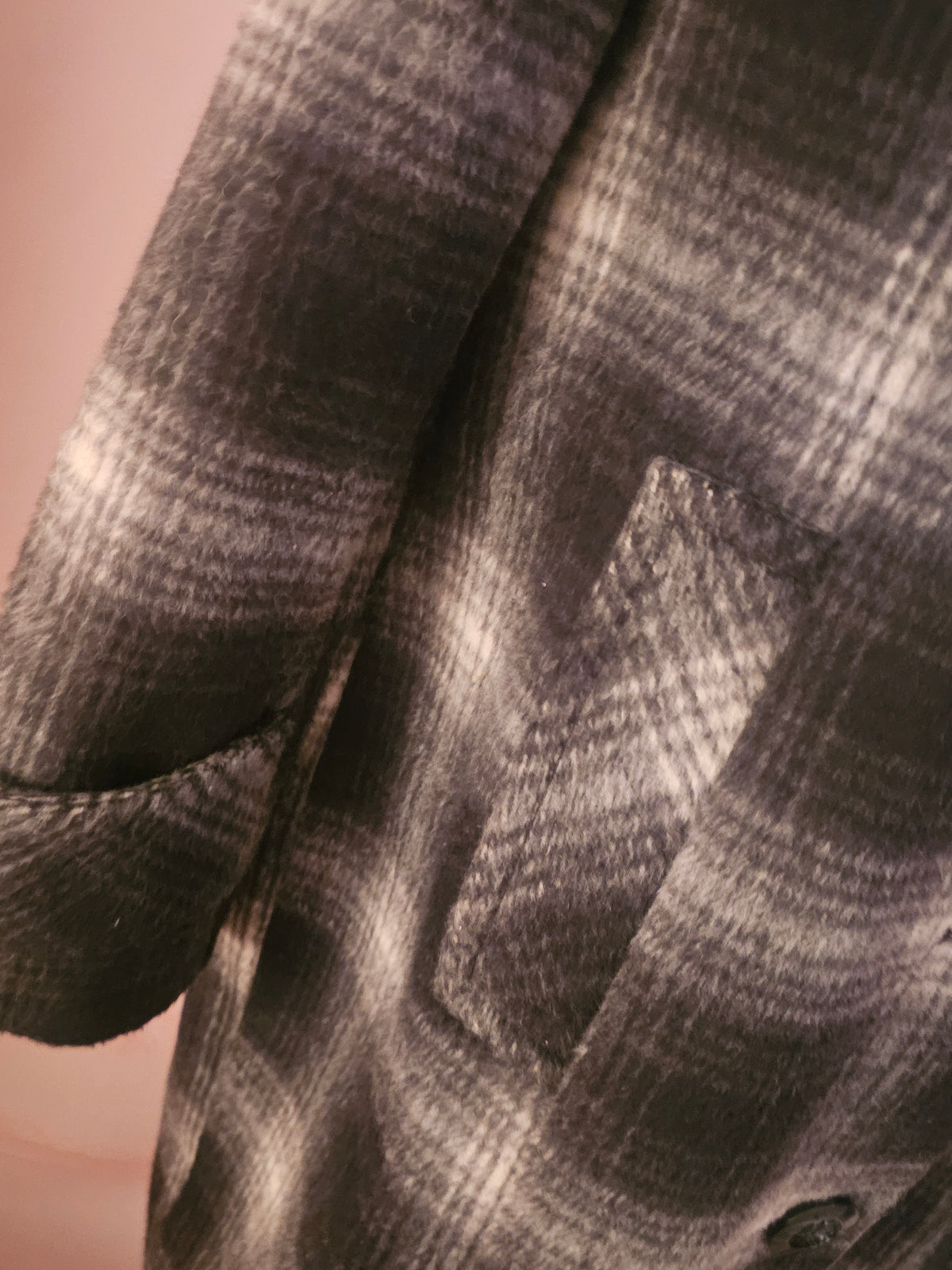 Ladies The Collection at Debenhams Black & Grey Wool Coat
