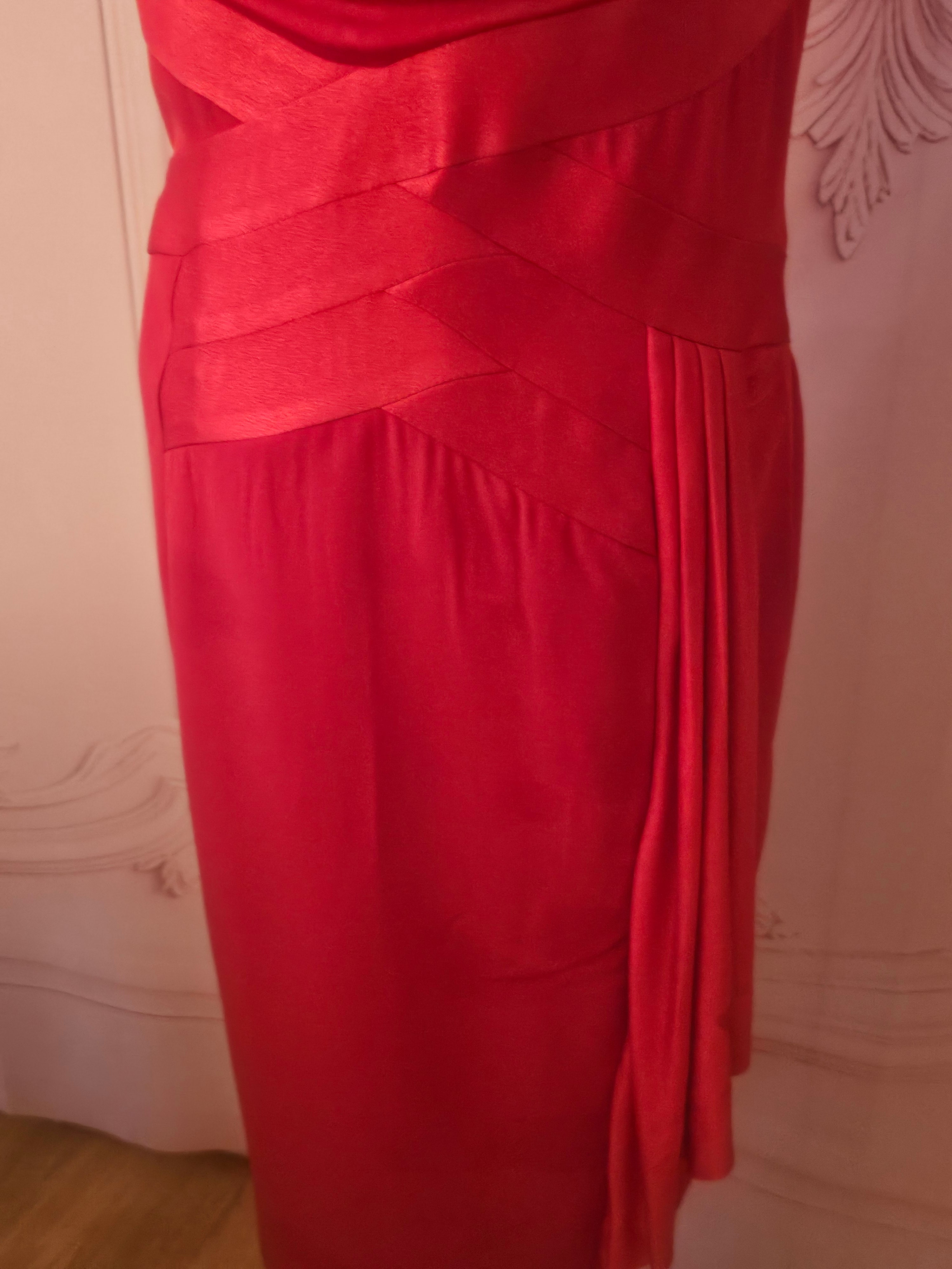 Ladies Star Red Evening Gown by Julien MacDonald