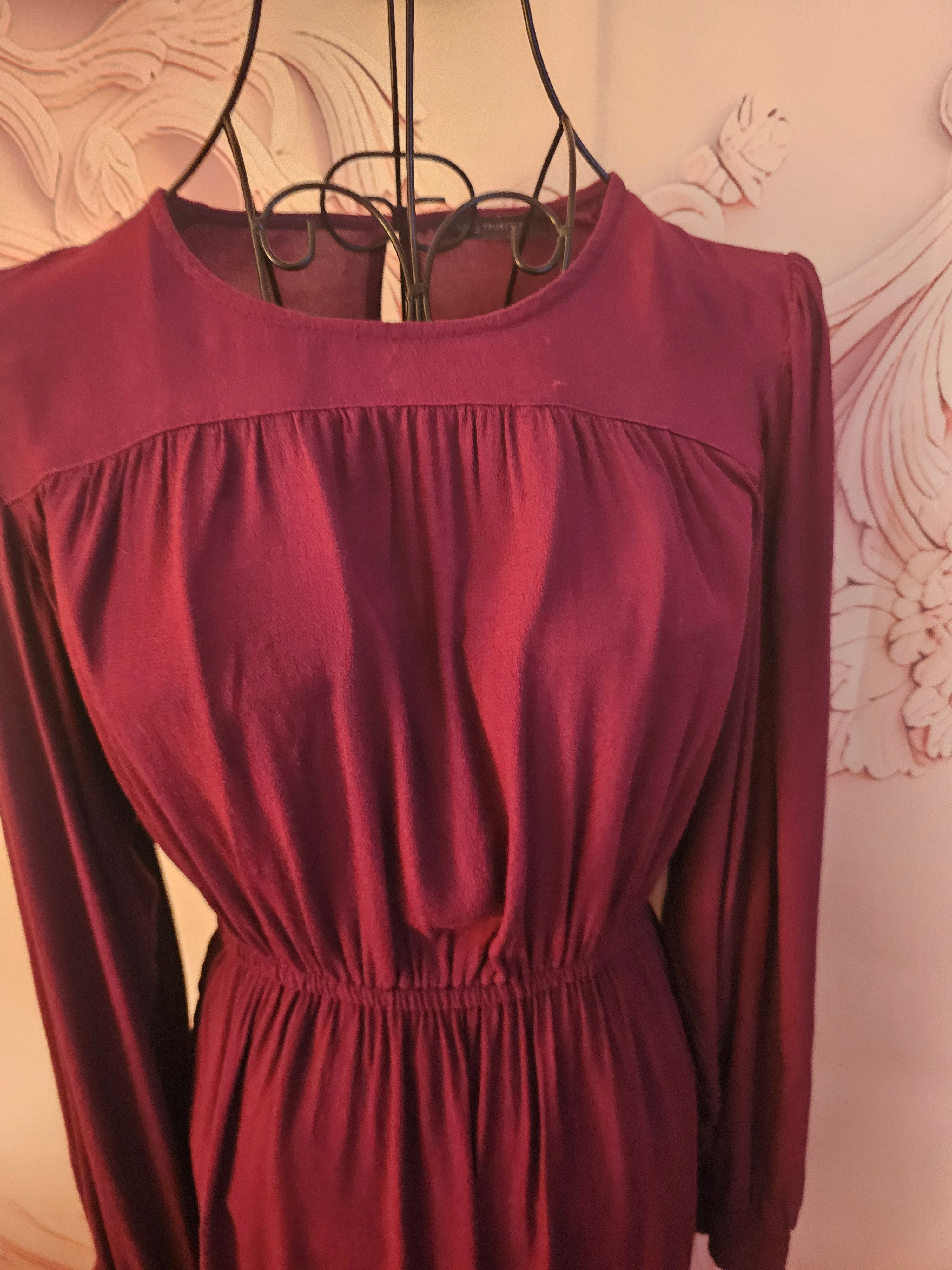 Ladies burgundy marks & Spencer Classy Dress
