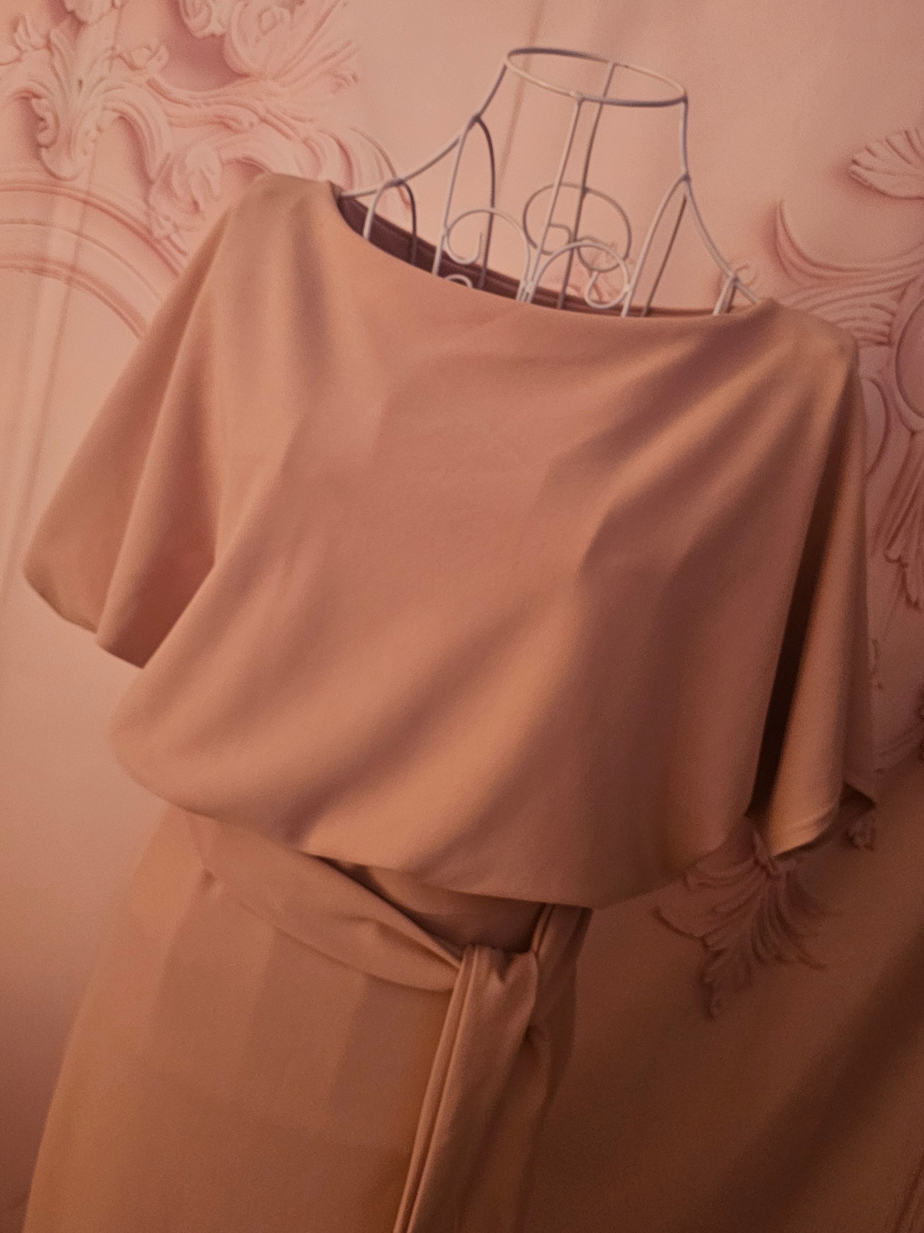 Ladies Beige Missfiga Evening Dress