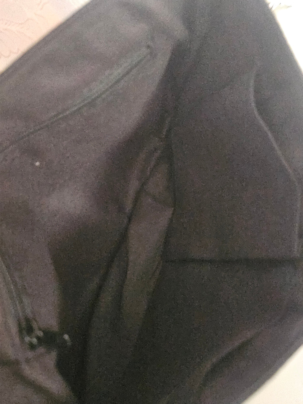Ladies Black glittered & suede Clutch Bag