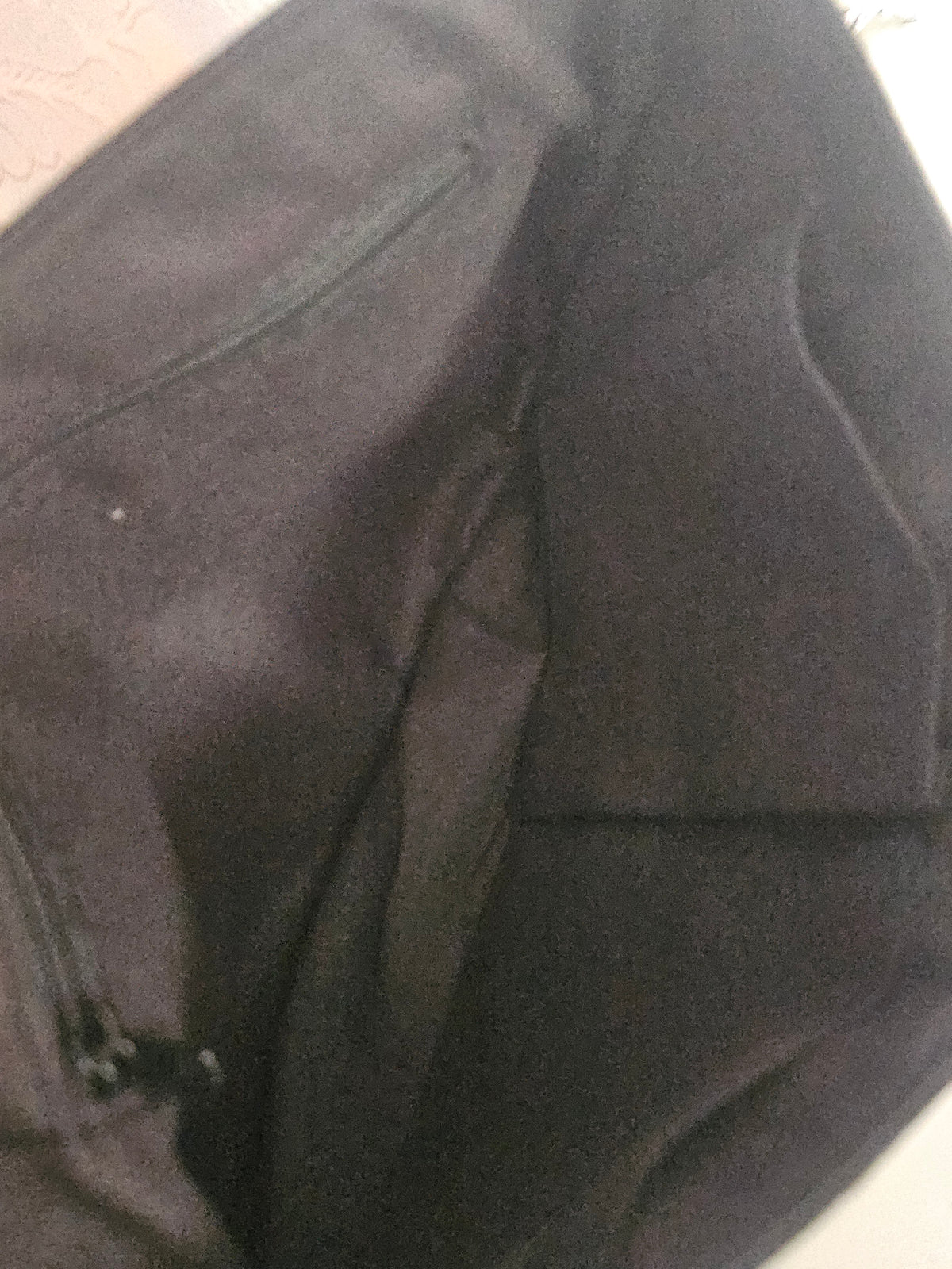 Ladies Black glittered & suede Clutch Bag
