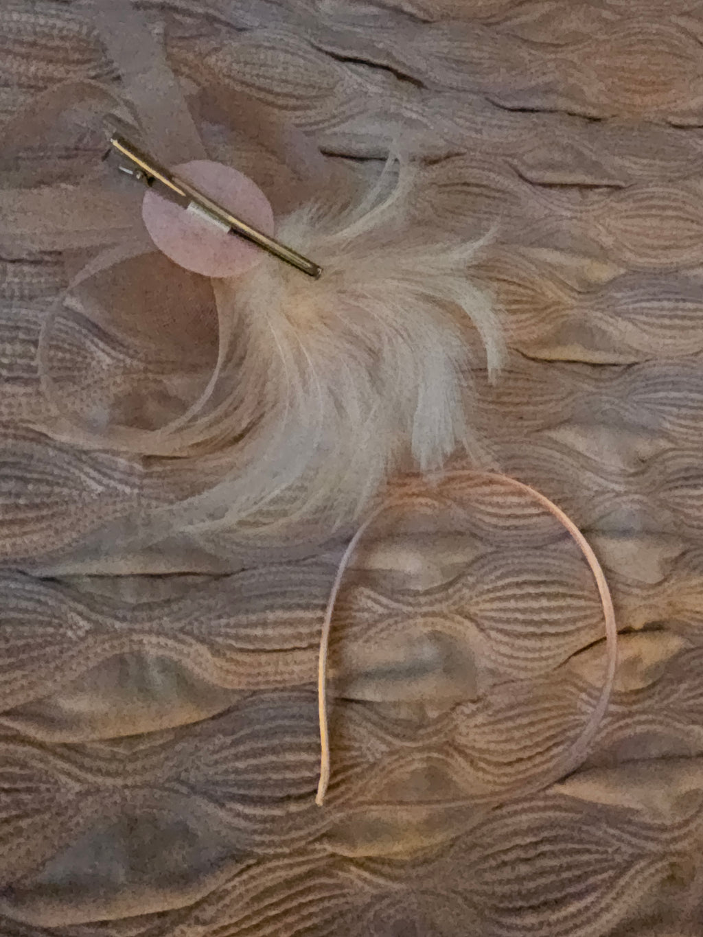 Ladies Pale Pink Classy Fascinator
