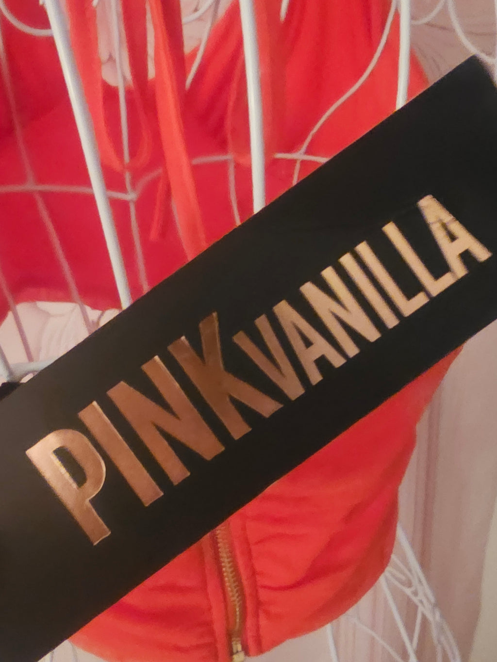 Ladies Red Pink vanilla brallette crop top