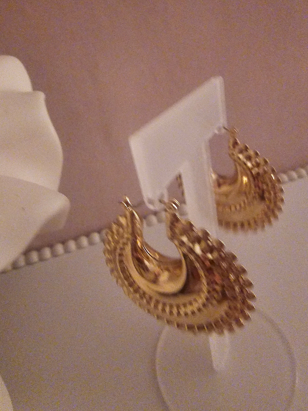 Ladies Large Gold plated Gypsy Hooks