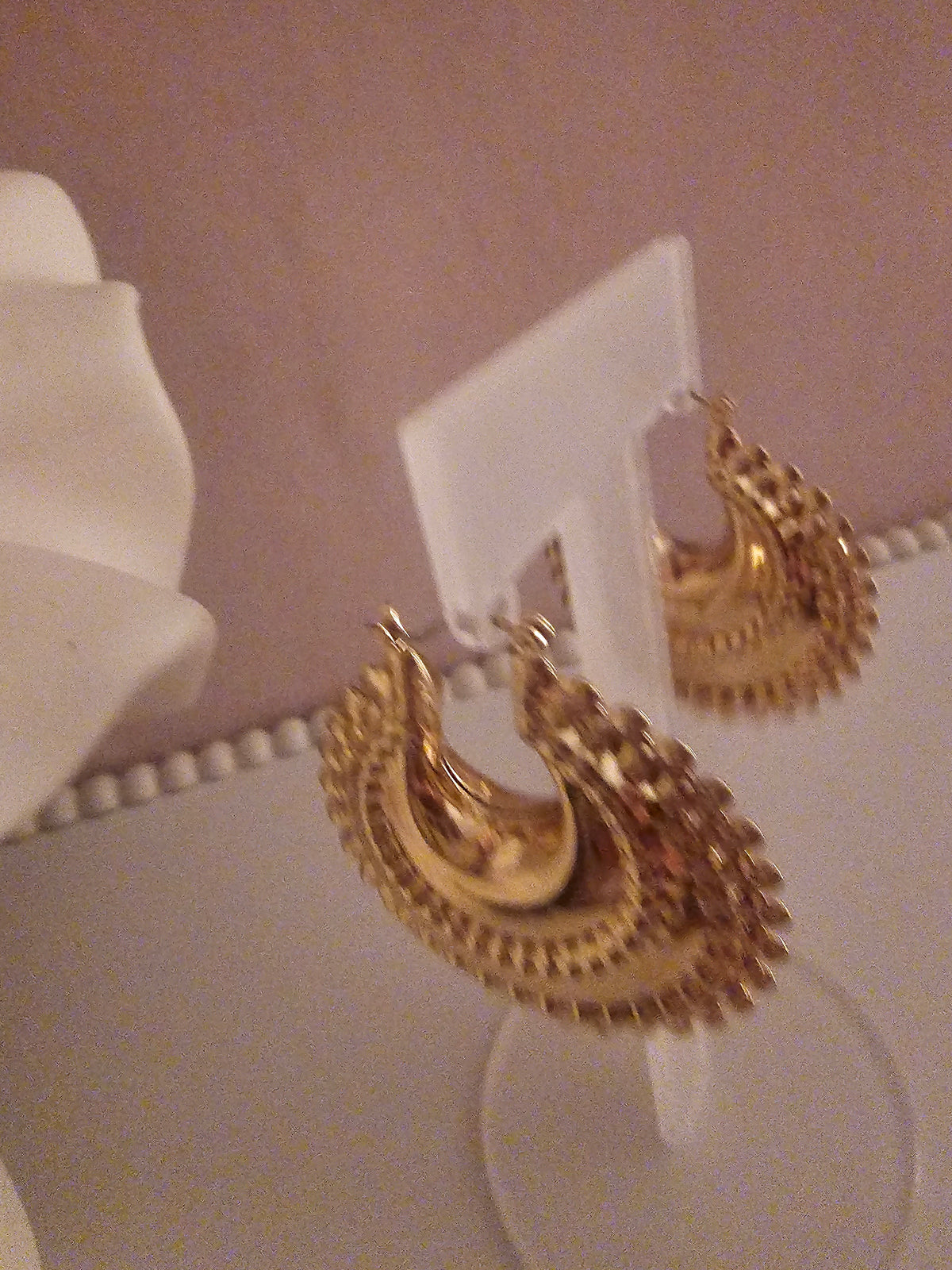 Ladies Large Gold plated Gypsy Hooks