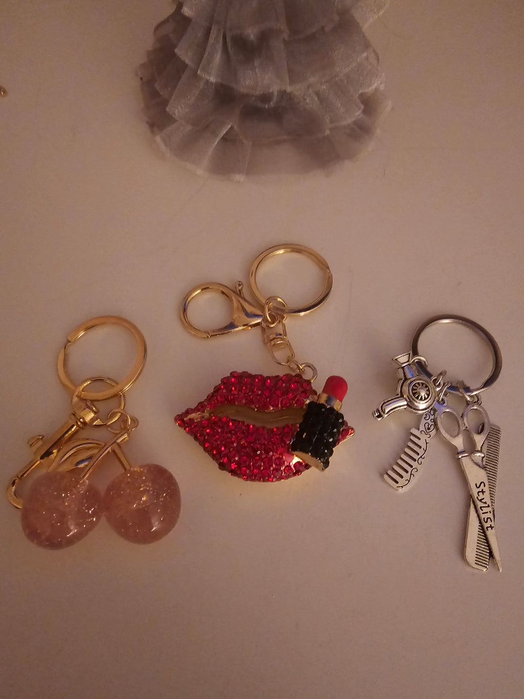 Ladies 6 Classy Dressy Keyrings