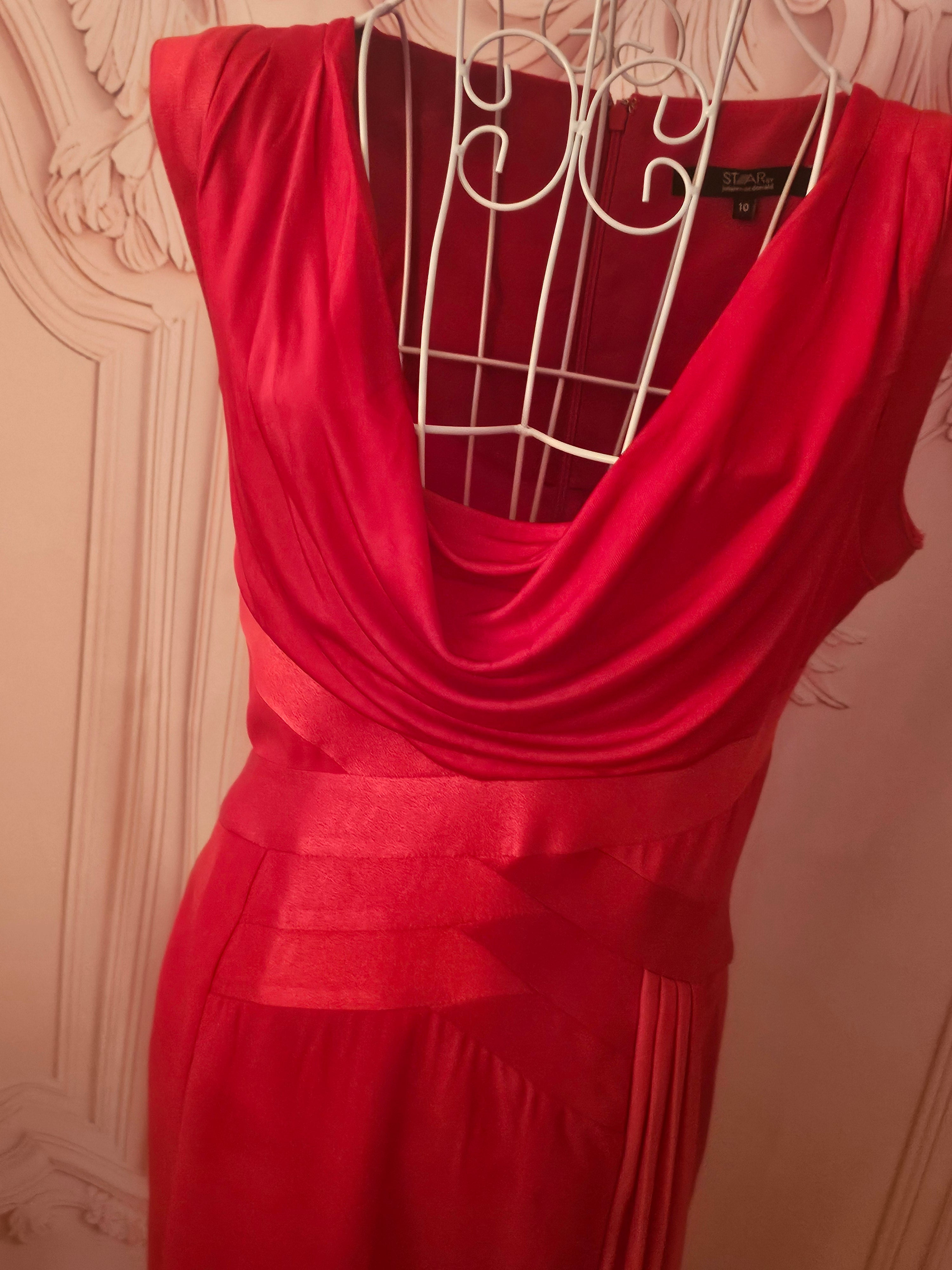 Ladies Star Red Evening Gown by Julien MacDonald