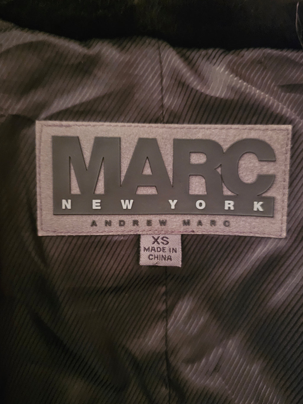 Ladies 3/4 Length Andrew Marc Fur Coat