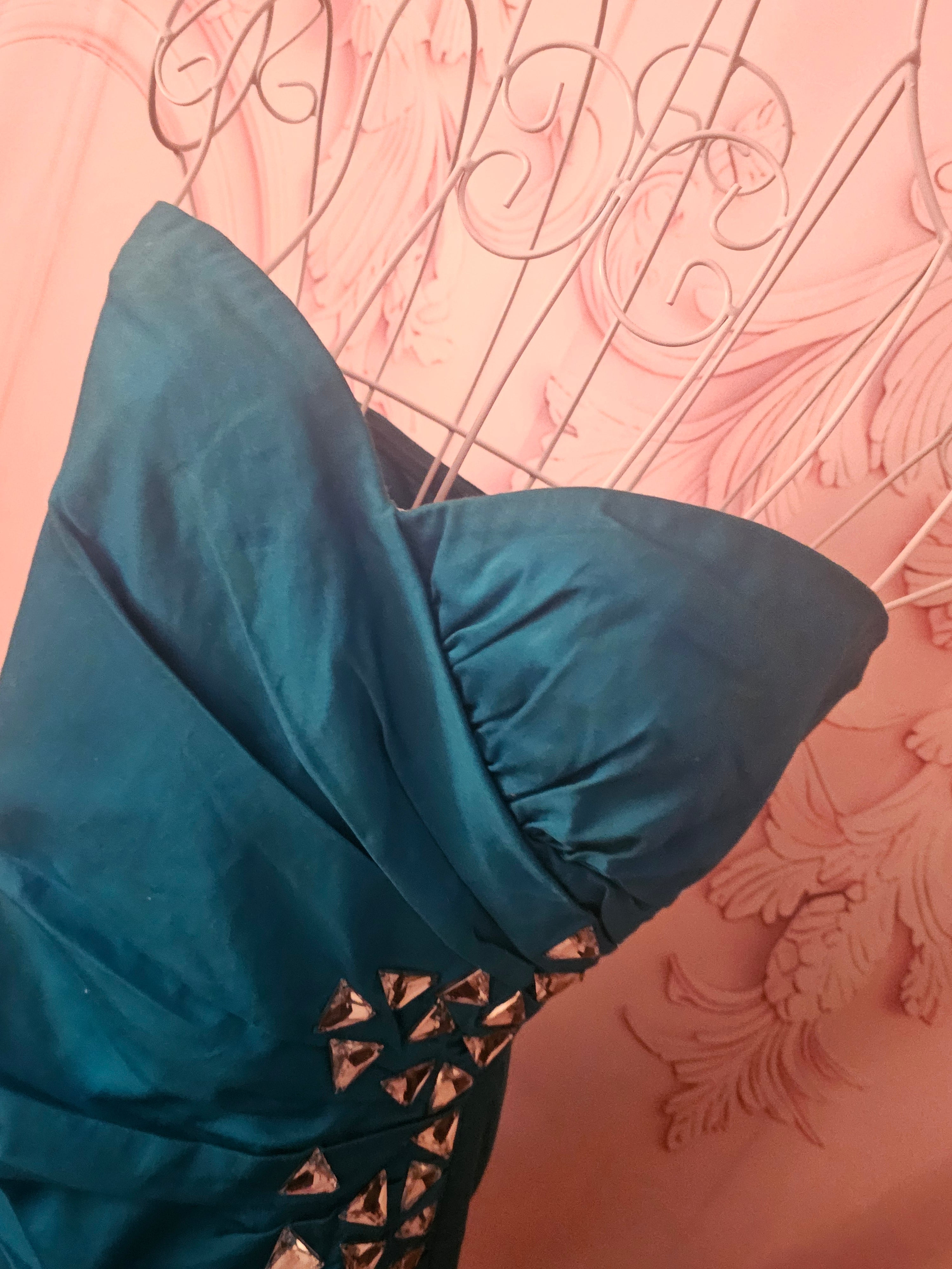 Ladies Lipsy turquoise cocktail dress