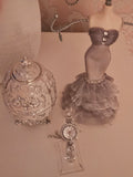 Ladies Silver Diamonte Watch