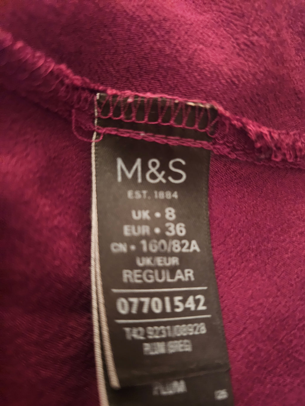 Ladies burgundy marks & Spencer Classy Dress