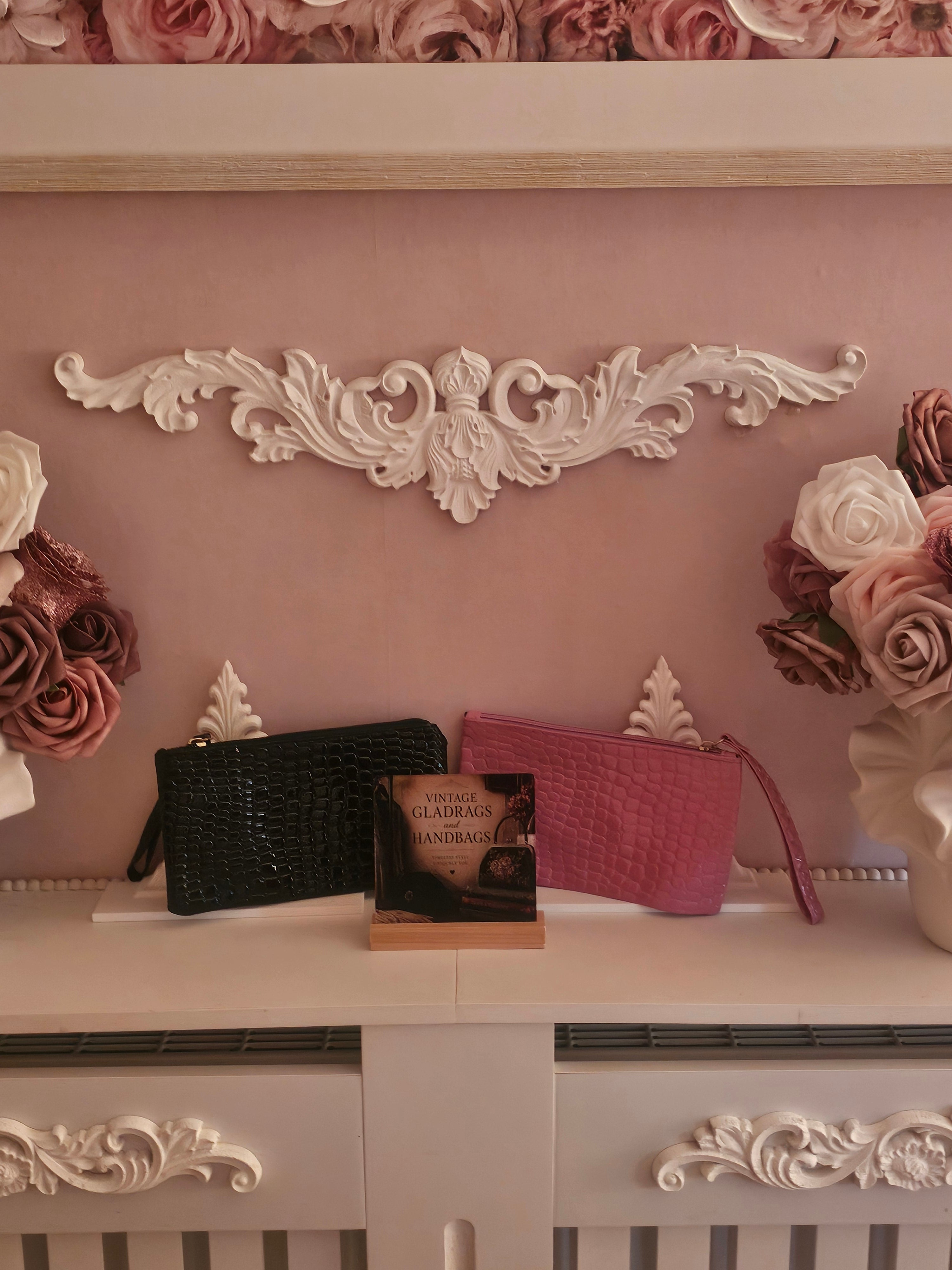 Ladies 2 x Crocodile skin Purses with wrist strap
